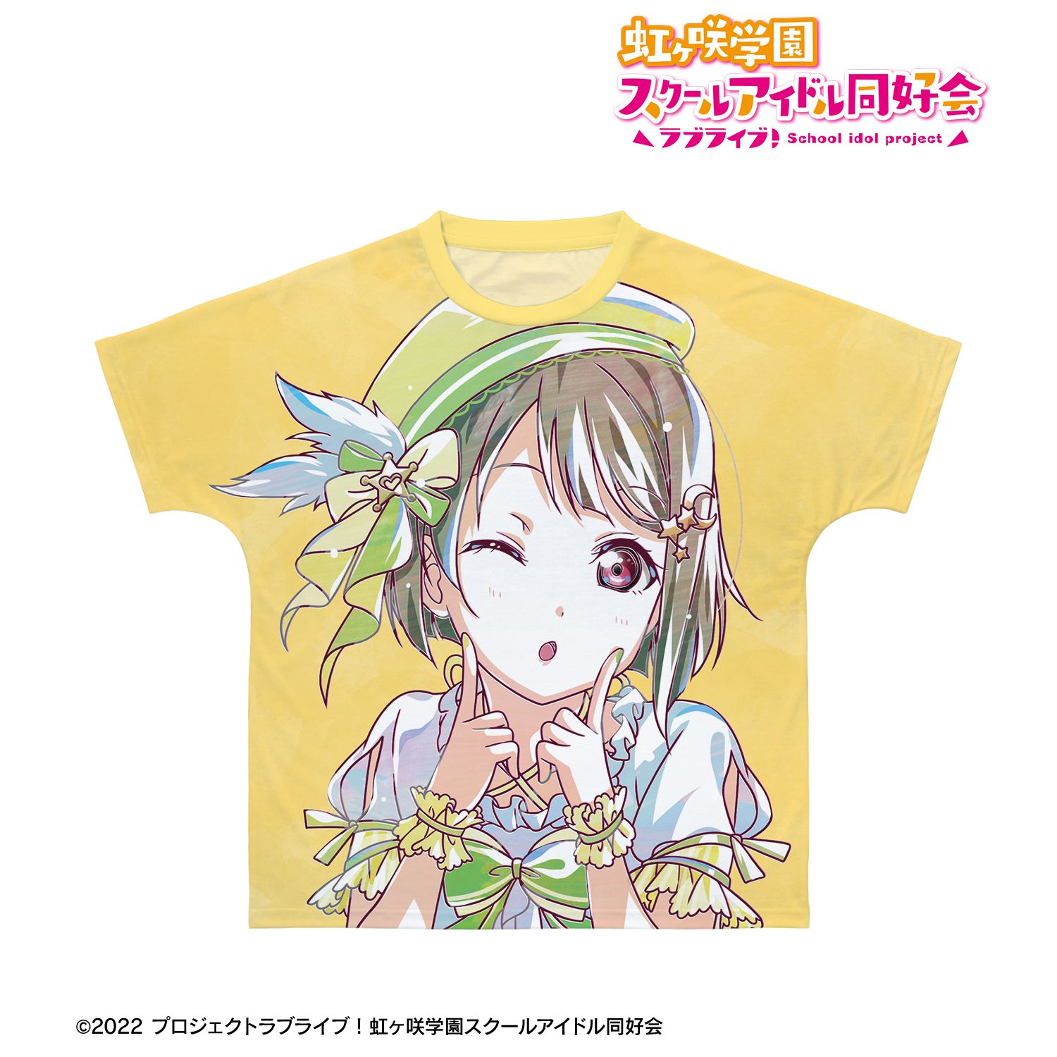 ラブライブ!虹ヶ咲学園スクールアイドル同好会 中須かすみ Ani-Art 第2弾 フルグラフィックTシャツユニセックス(サイズ/L) Image 3 | AniSmile