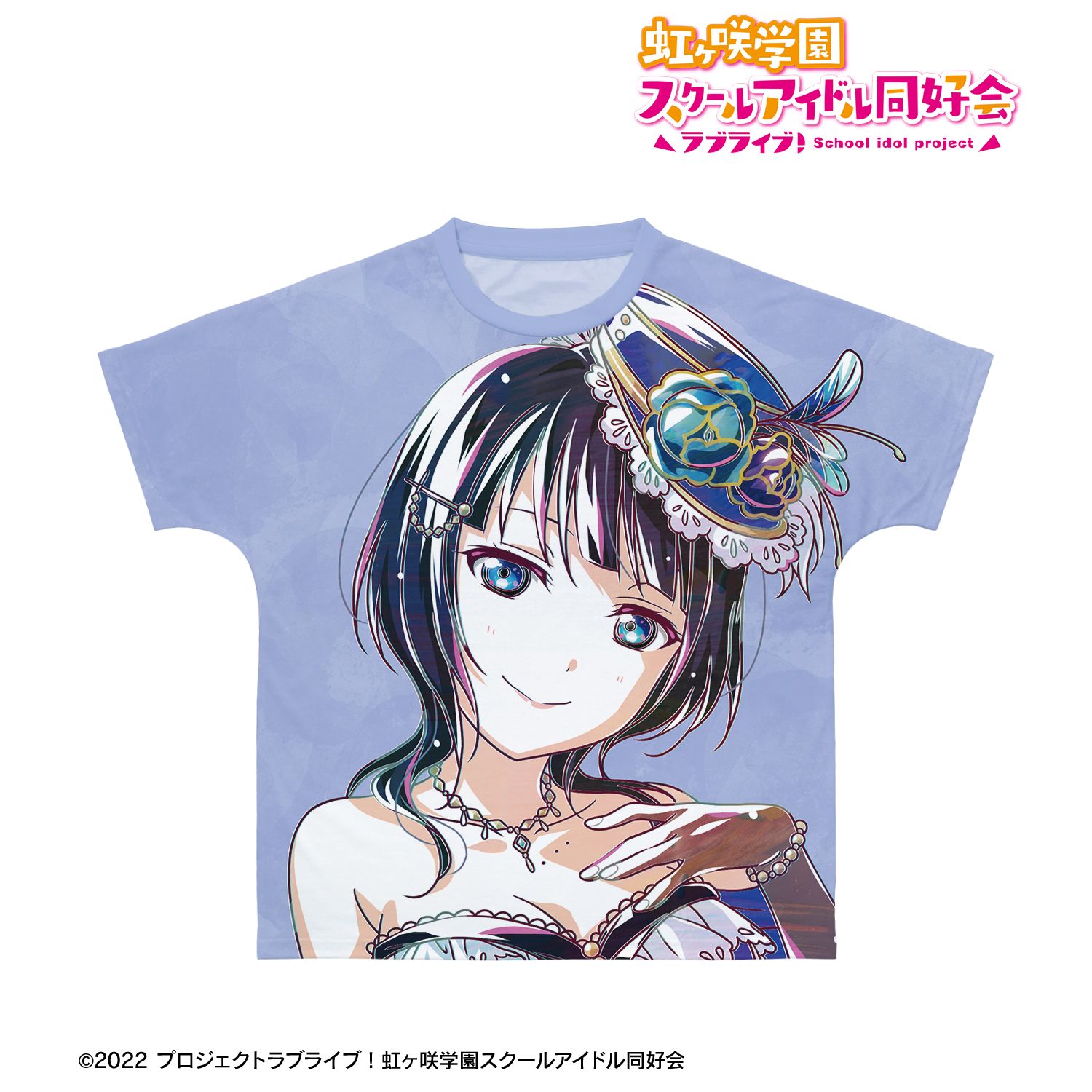 ラブライブ!虹ヶ咲学園スクールアイドル同好会 朝香果林 Ani-Art 第2弾 フルグラフィックTシャツユニセックス(サイズ/XS) Image 3 | AniSmile
