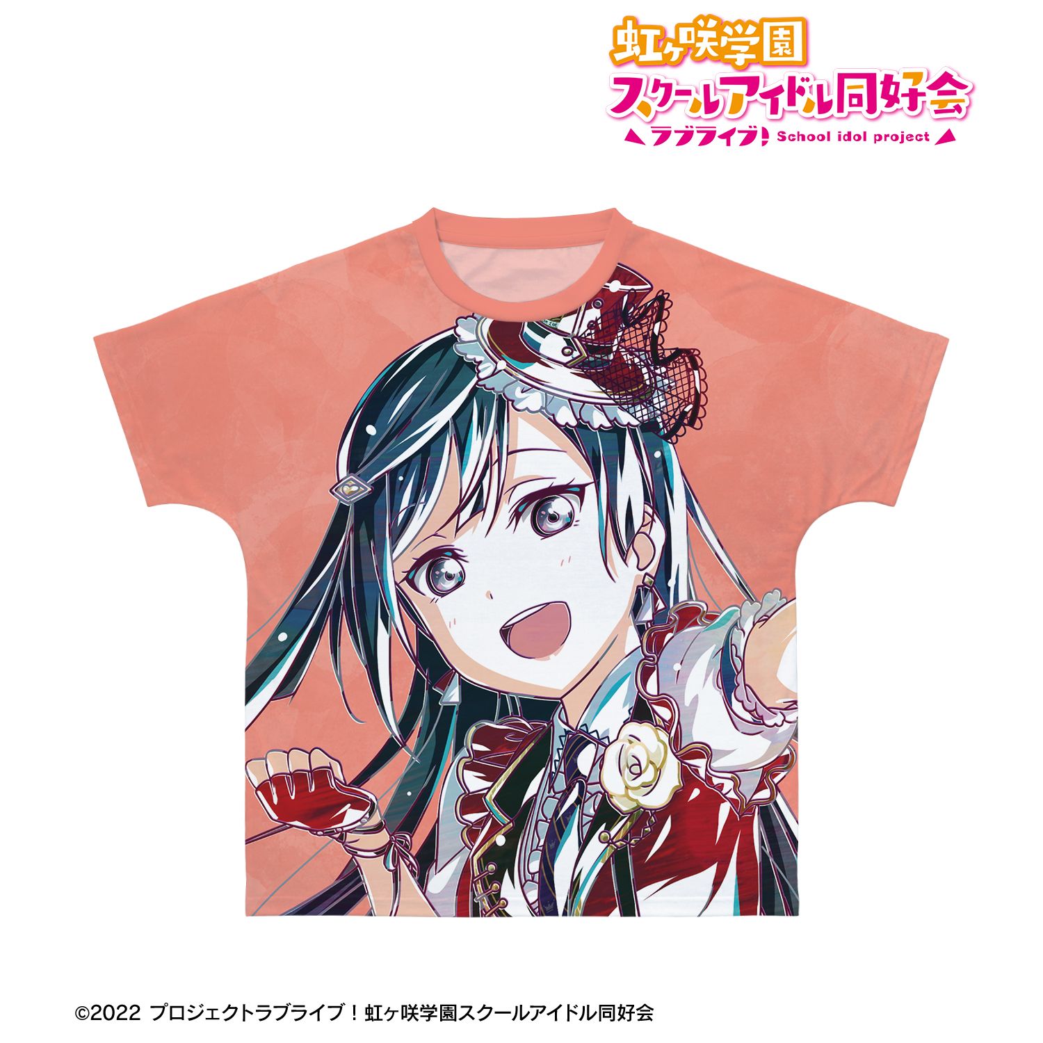 ラブライブ!虹ヶ咲学園スクールアイドル同好会 優木せつ菜 Ani-Art 第2弾 フルグラフィックTシャツユニセックス(サイズ/XL) Image 3 | AniSmile