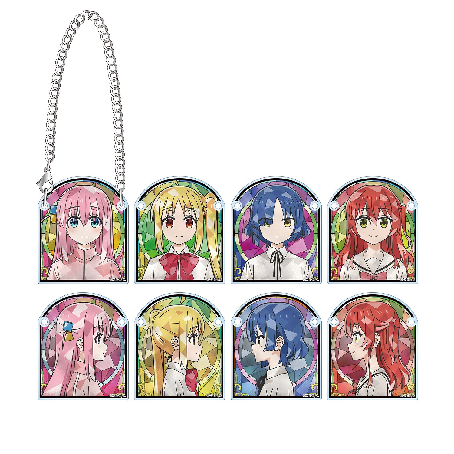 アニメ「ぼっち・ざ・ろっく!」 トレーディング Aure Glass アクリルドアプレート風チャーム(単位/単品) Image 2 | AniSmile