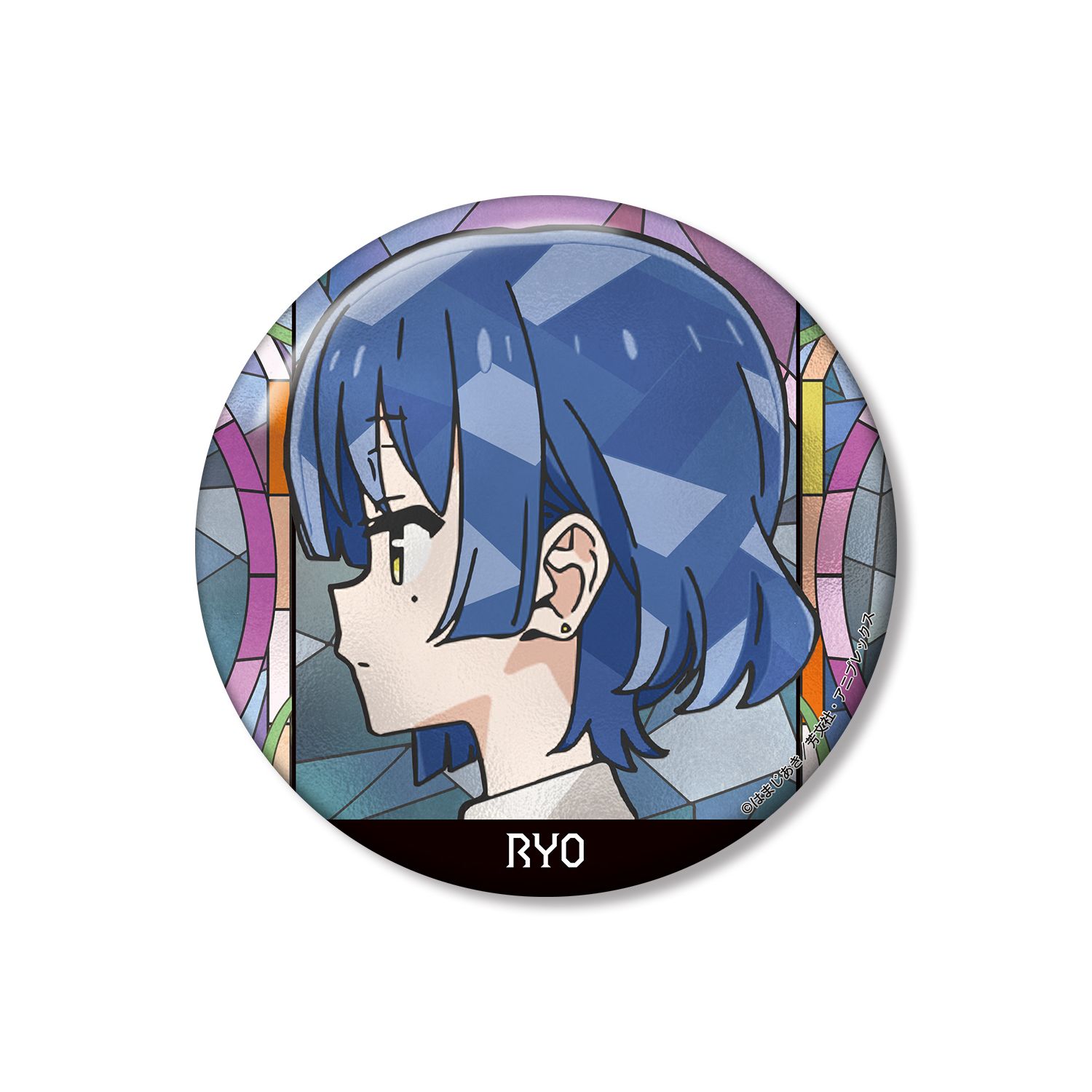 アニメ「ぼっち・ざ・ろっく!」 山田リョウ Aure Glass 100mm缶バッジ ver.B - AniSmile