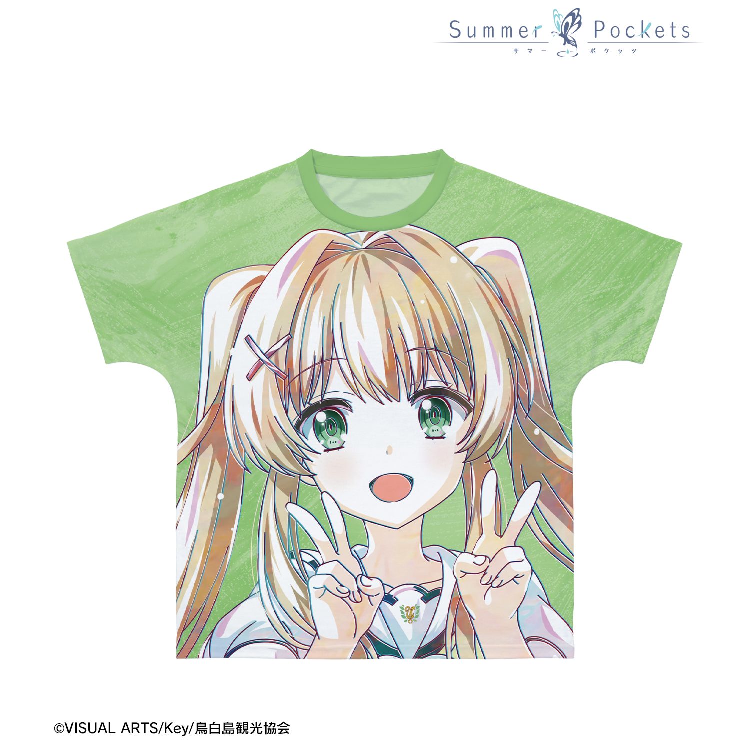 TVアニメ『Summer Pockets』 紬ヴェンダース Ani-Art フルグラフィックTシャツユニセックス(サイズ/XXS) Image 2 | AniSmile
