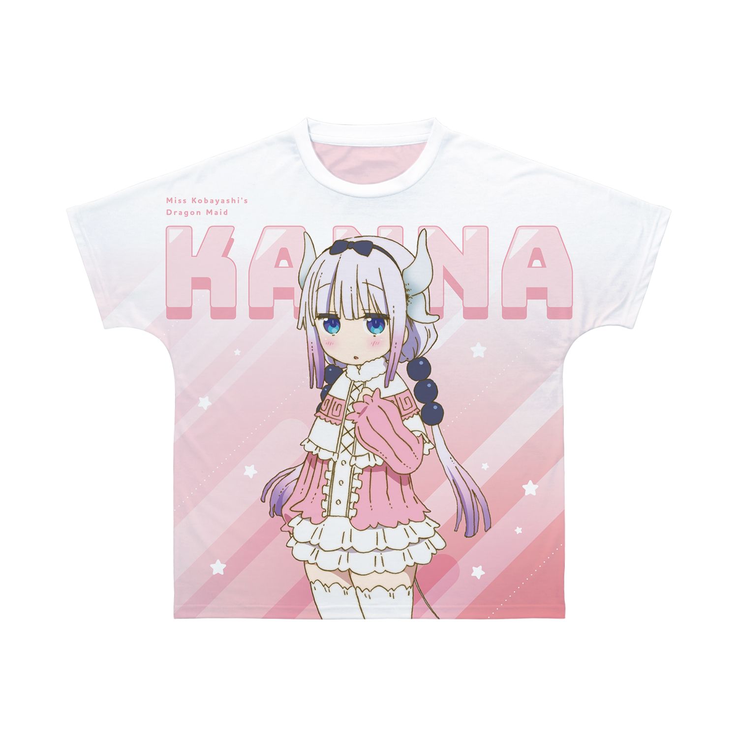 TVアニメ「小林さんちのメイドラゴン」 カンナ フルグラフィックTシャツユニセックス(サイズ/XS) - AniSmile