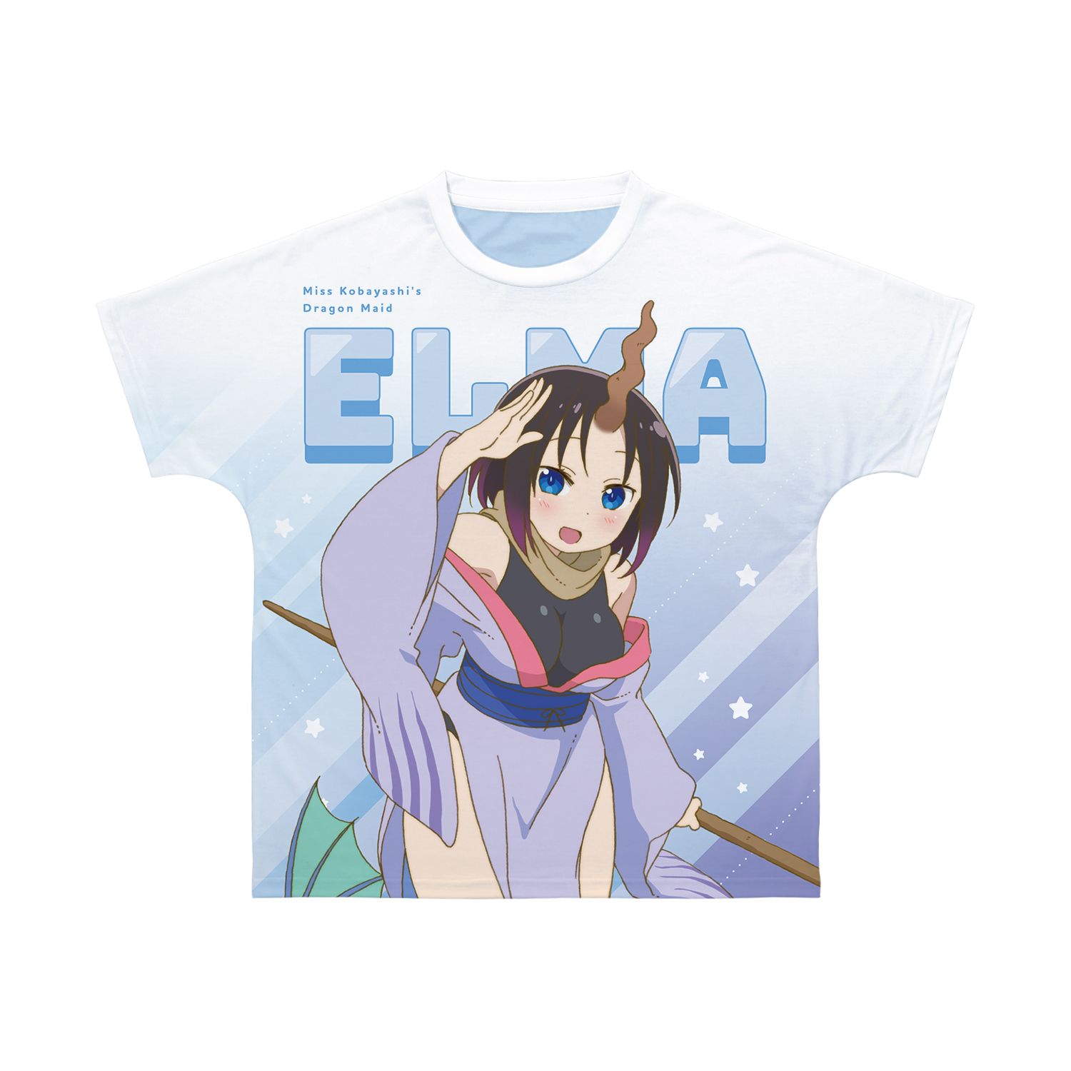 TVアニメ「小林さんちのメイドラゴン」 エルマ フルグラフィックTシャツユニセックス(サイズ/S) - AniSmile