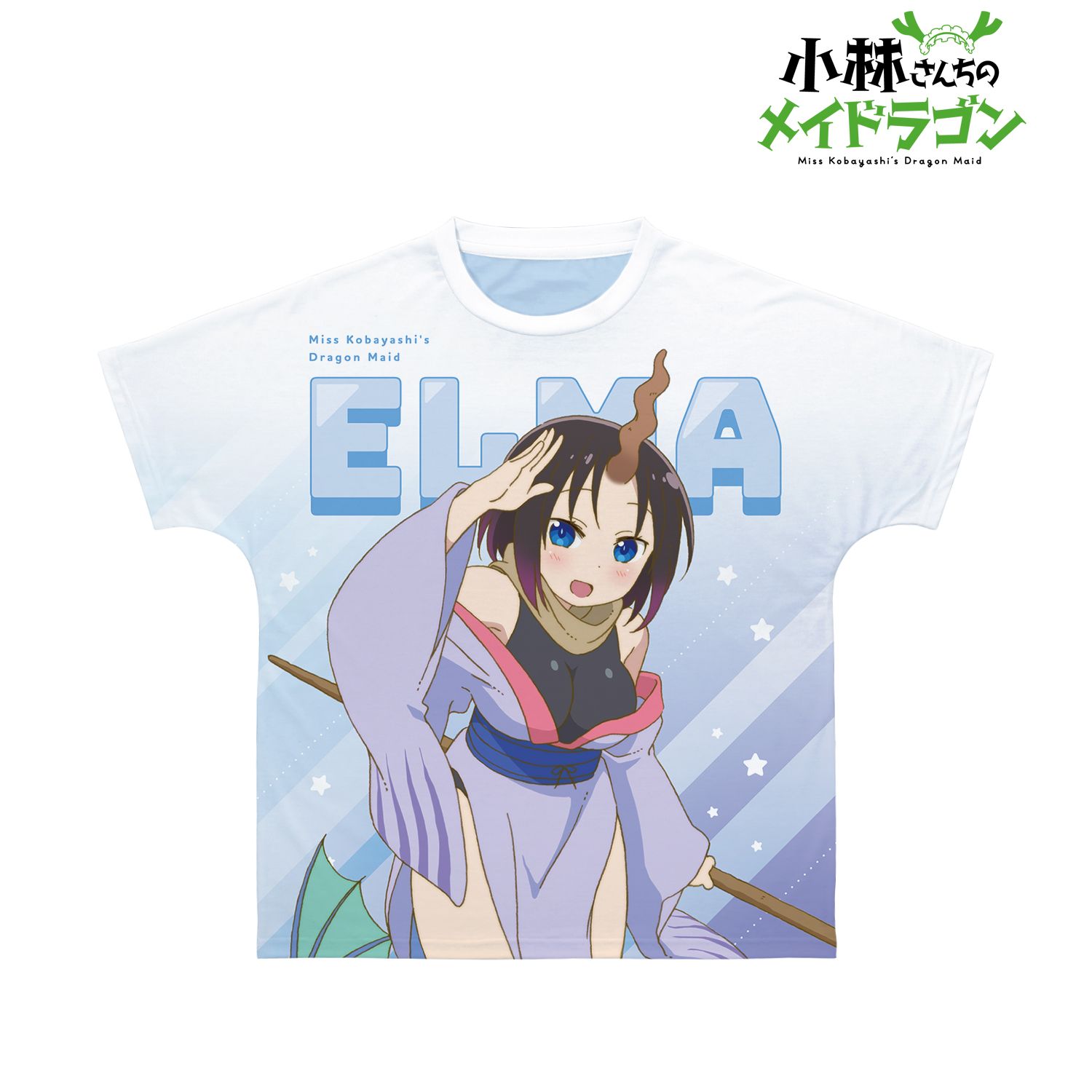 TVアニメ「小林さんちのメイドラゴン」 エルマ フルグラフィックTシャツユニセックス(サイズ/L) Image 2 | AniSmile
