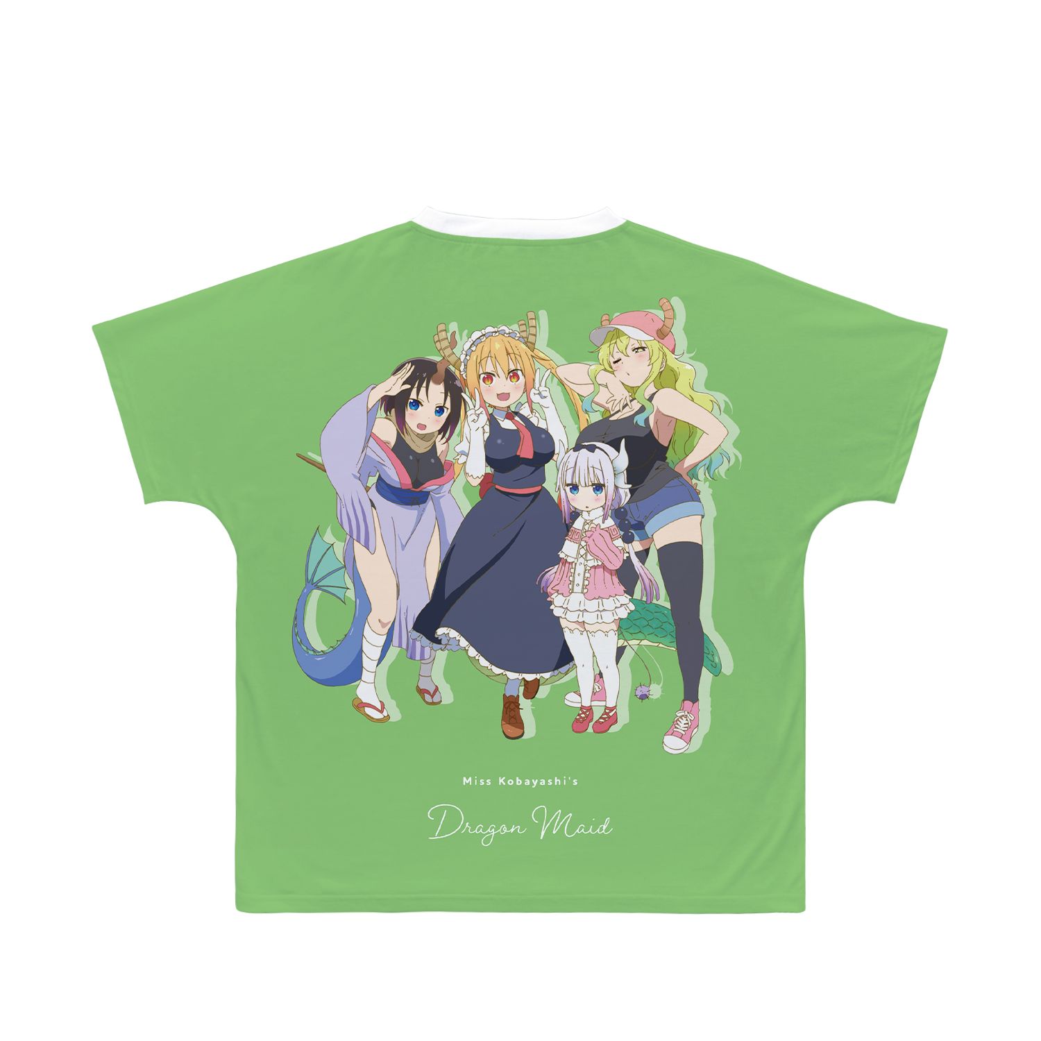 TVアニメ「小林さんちのメイドラゴン」 トール&カンナ&エルマ&ルコア フルグラフィックTシャツユニセックス(サイズ/XXXL) Image 2 | AniSmile