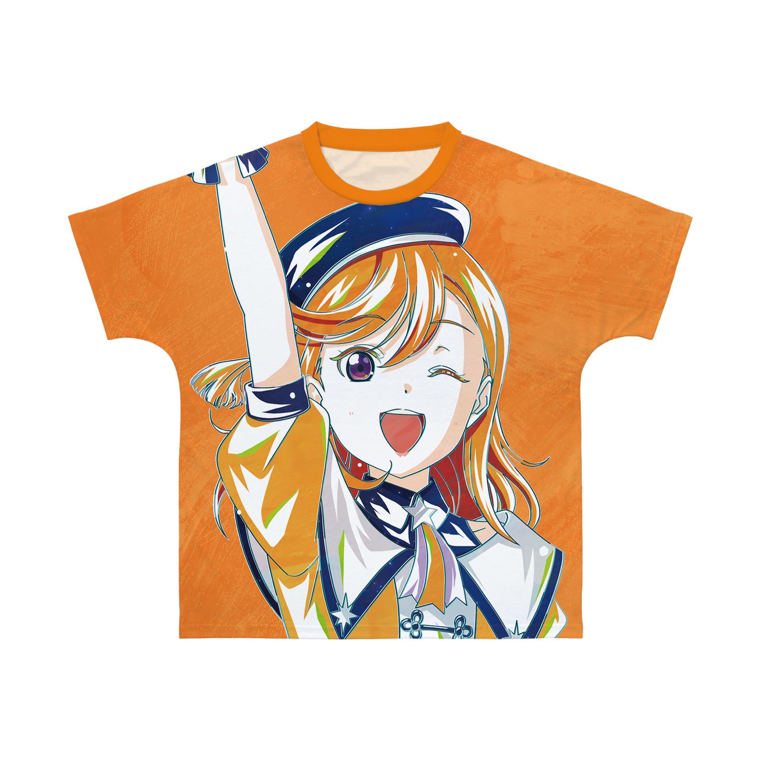 描き下ろし 澁谷かのん スーパースター!!ver. Ani-Art フルグラフィックTシャツユニセックス(サイズ/XL) - official product image | AniSmile
