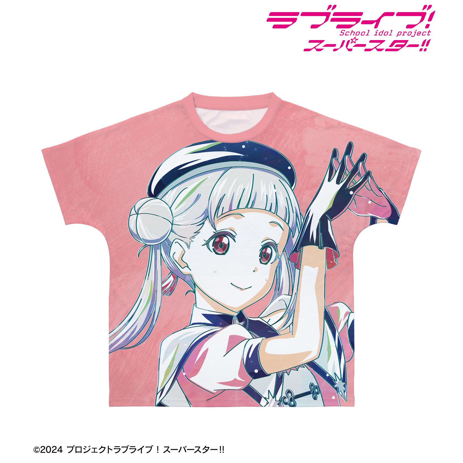 描き下ろし 嵐 千砂都 スーパースター!!ver. Ani-Art フルグラフィックTシャツユニセックス(サイズ/XXS) Image 3 | AniSmile