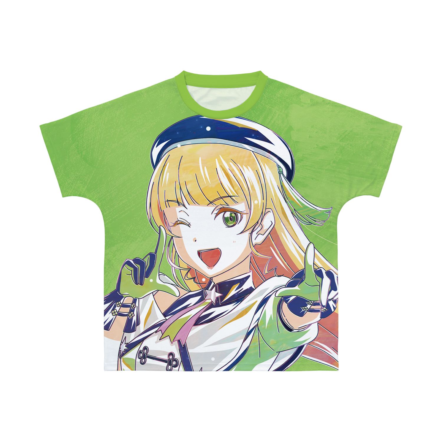 描き下ろし 平安名すみれ スーパースター!!ver. Ani-Art フルグラフィックTシャツユニセックス(サイズ/M) - AniSmile