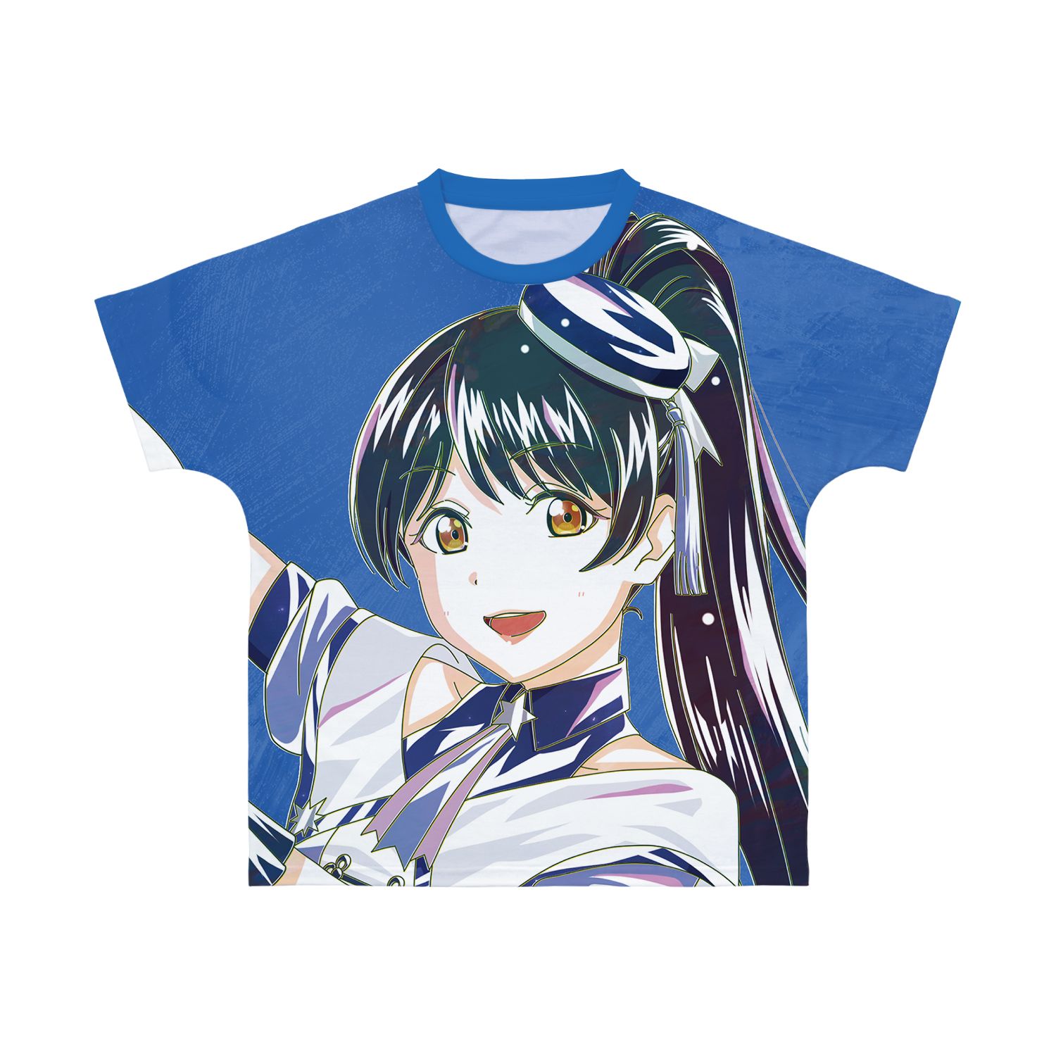 描き下ろし 葉月 恋 スーパースター!!ver. Ani-Art フルグラフィックTシャツユニセックス(サイズ/XS) Image 3 | AniSmile