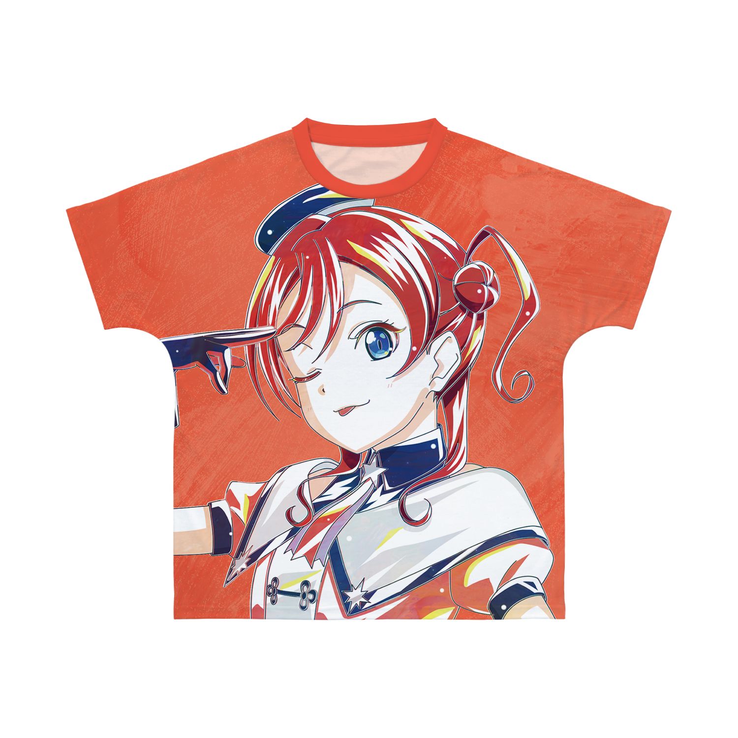 描き下ろし 米女メイ スーパースター!!ver. Ani-Art フルグラフィックTシャツユニセックス(サイズ/XS) - official product image | AniSmile