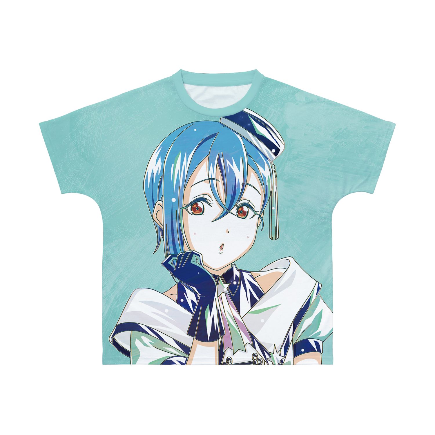 描き下ろし 若菜四季 スーパースター!!ver. Ani-Art フルグラフィックTシャツユニセックス(サイズ/XXS) - AniSmile