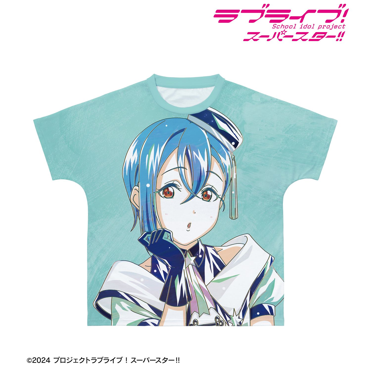 描き下ろし 若菜四季 スーパースター!!ver. Ani-Art フルグラフィックTシャツユニセックス(サイズ/XXL) Image 3 | AniSmile