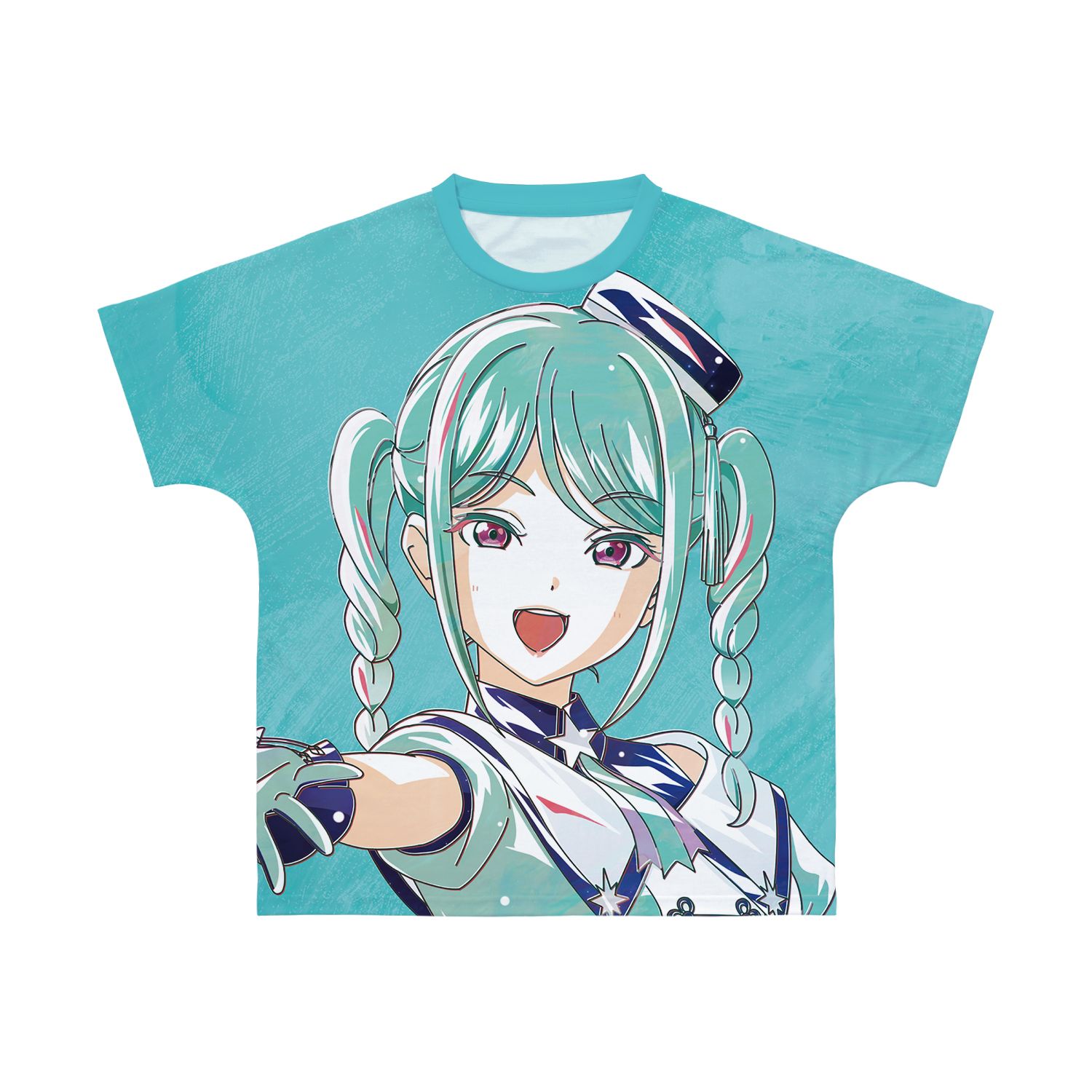 描き下ろし 鬼塚冬毬 スーパースター!!ver. Ani-Art フルグラフィックTシャツユニセックス(サイズ/XXL) - official product image | AniSmile