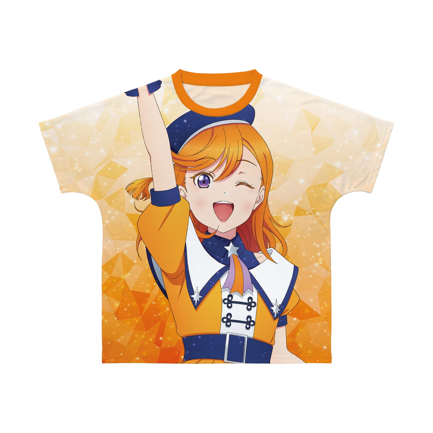 描き下ろし 澁谷かのん スーパースター!!ver. フルグラフィックTシャツユニセックス(サイズ/XXXL) 图片 4 | AniSmile