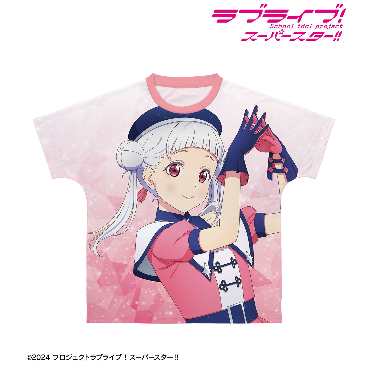 描き下ろし 嵐 千砂都 スーパースター!!ver. フルグラフィックTシャツユニセックス(サイズ/M) 图片 5 | AniSmile