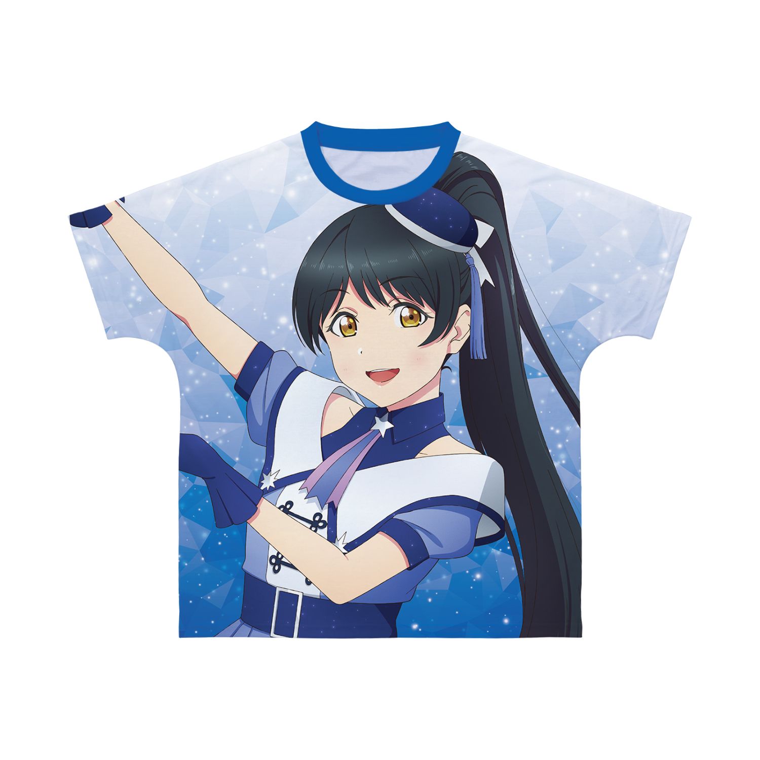 描き下ろし 葉月 恋 スーパースター!!ver. フルグラフィックTシャツユニセックス(サイズ/XL) 图片 4 | AniSmile