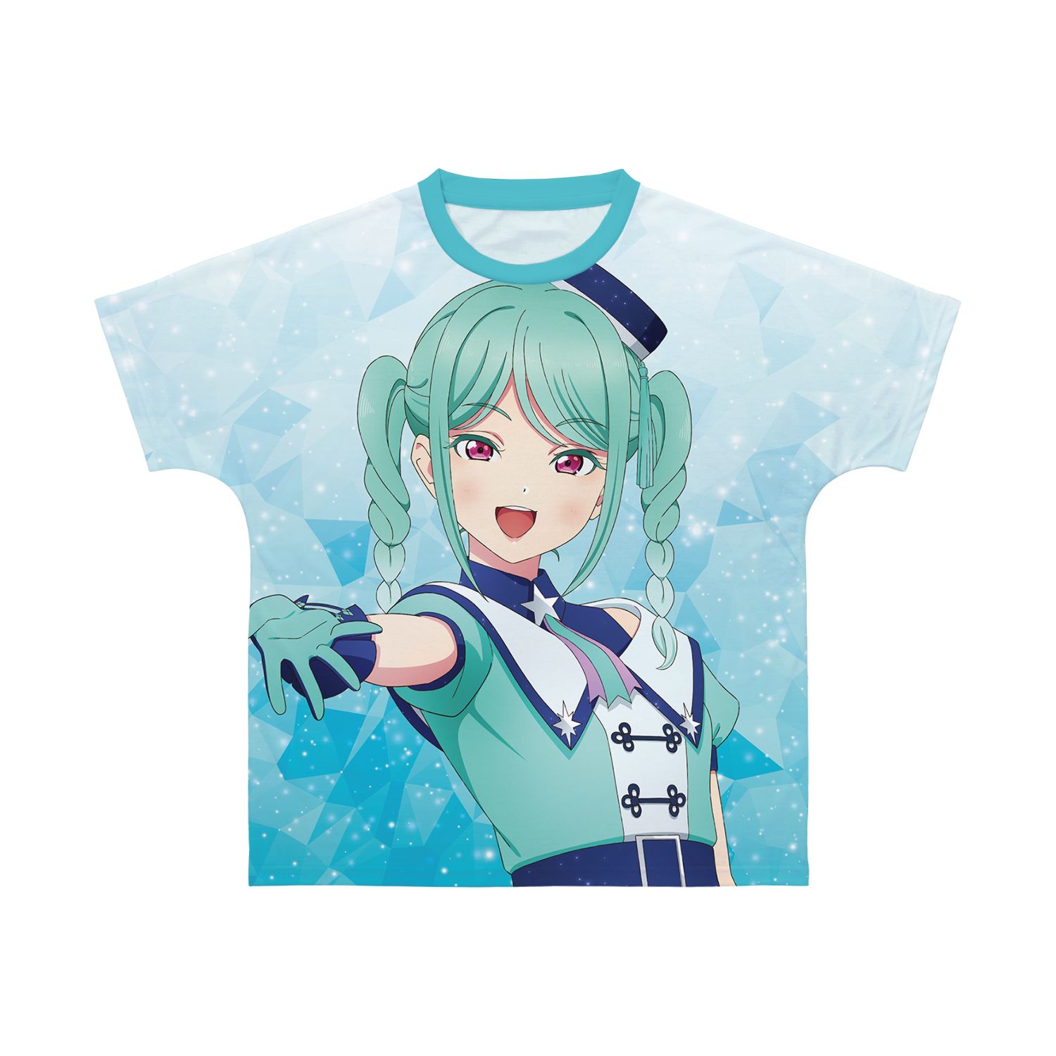 描き下ろし 鬼塚冬毬 スーパースター!!ver. フルグラフィックTシャツユニセックス(サイズ/XS) 图片 4 | AniSmile