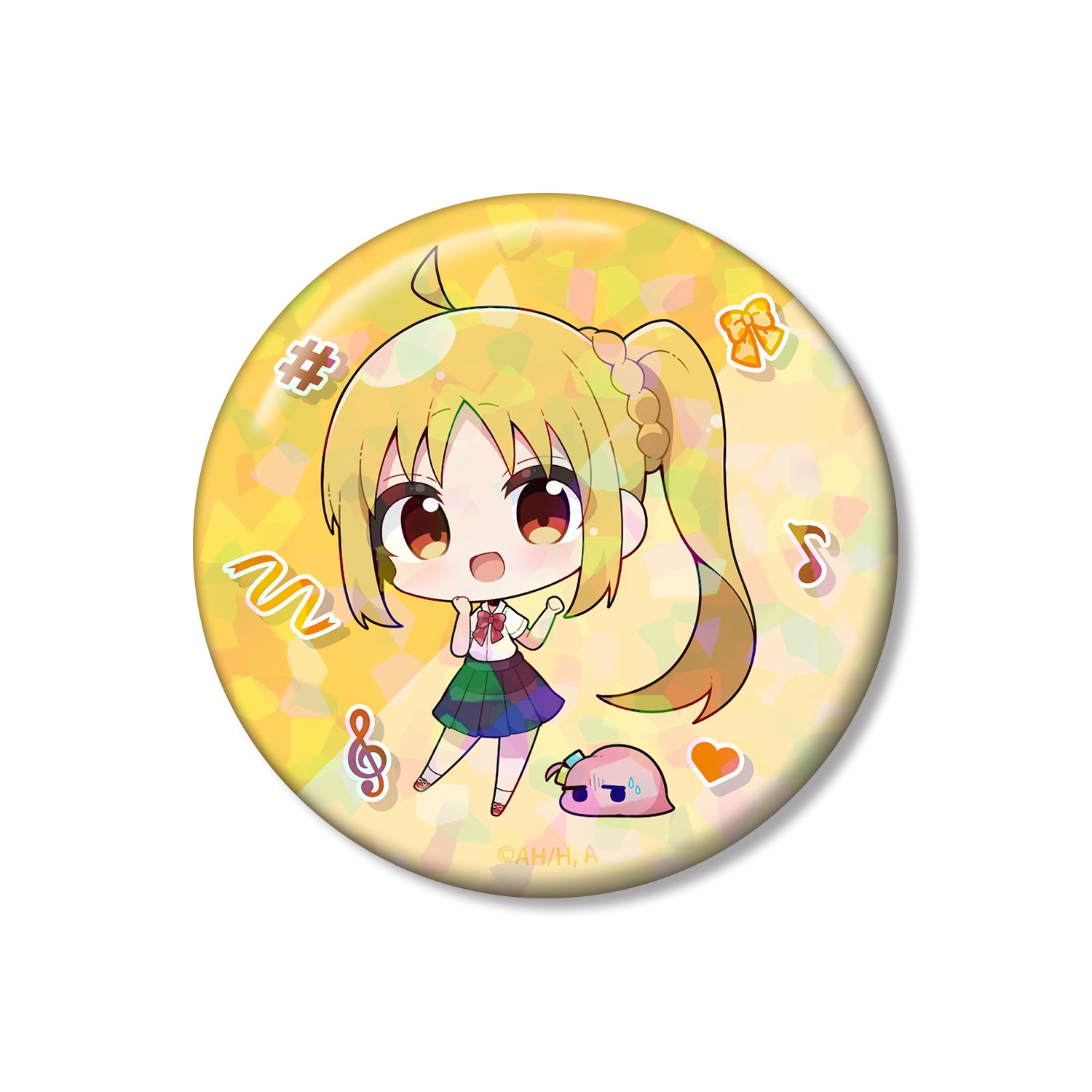 アニメ「ぼっち・ざ・ろっく!」 むーらんさんイラスト 伊地知虹夏 制服ver. 75mmホログラム缶バッジ 图片 3 | AniSmile