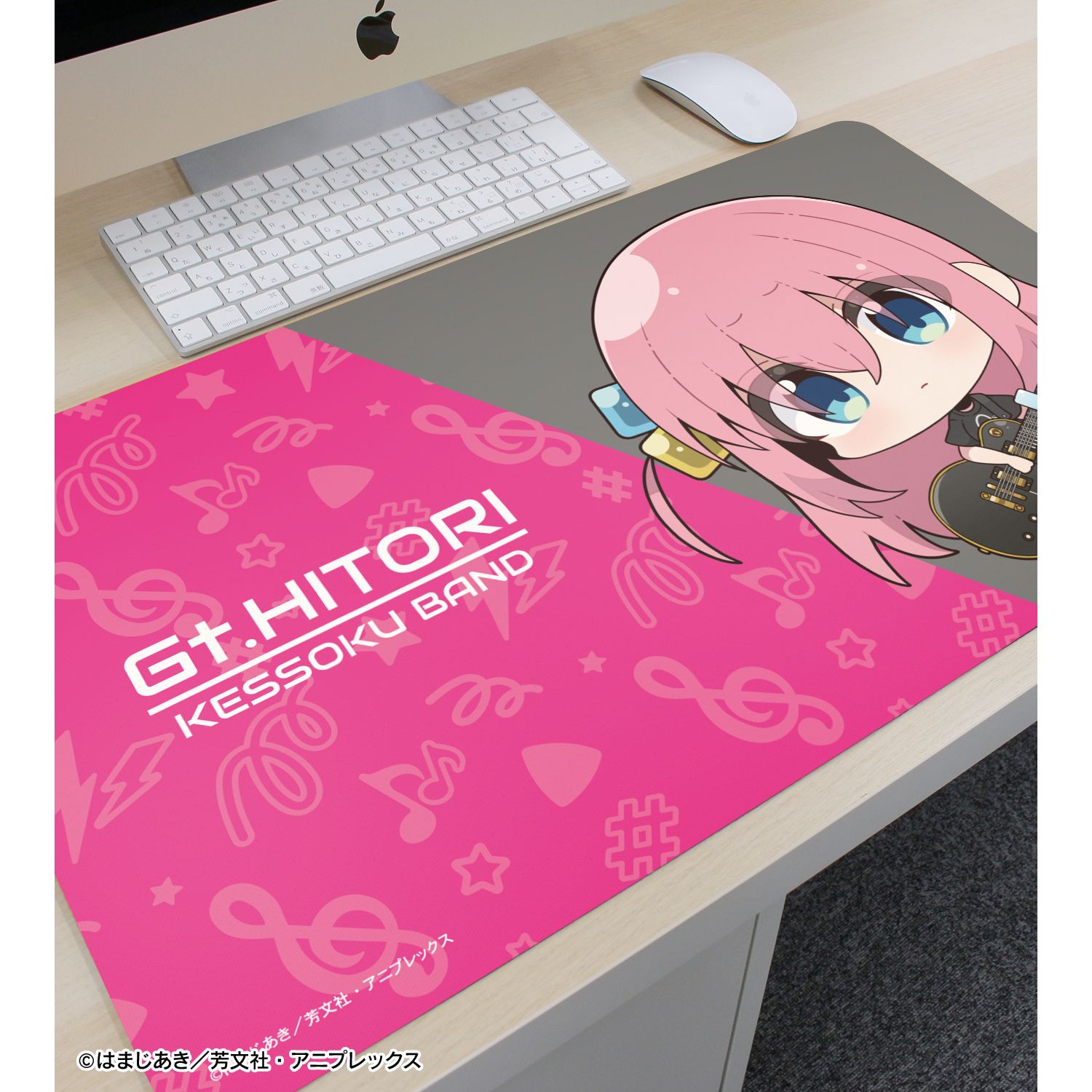 アニメ「ぼっち・ざ・ろっく!」 むーらんさんイラスト 後藤ひとり ライブ衣装ver. マルチデスクマット 图片 6 | AniSmile