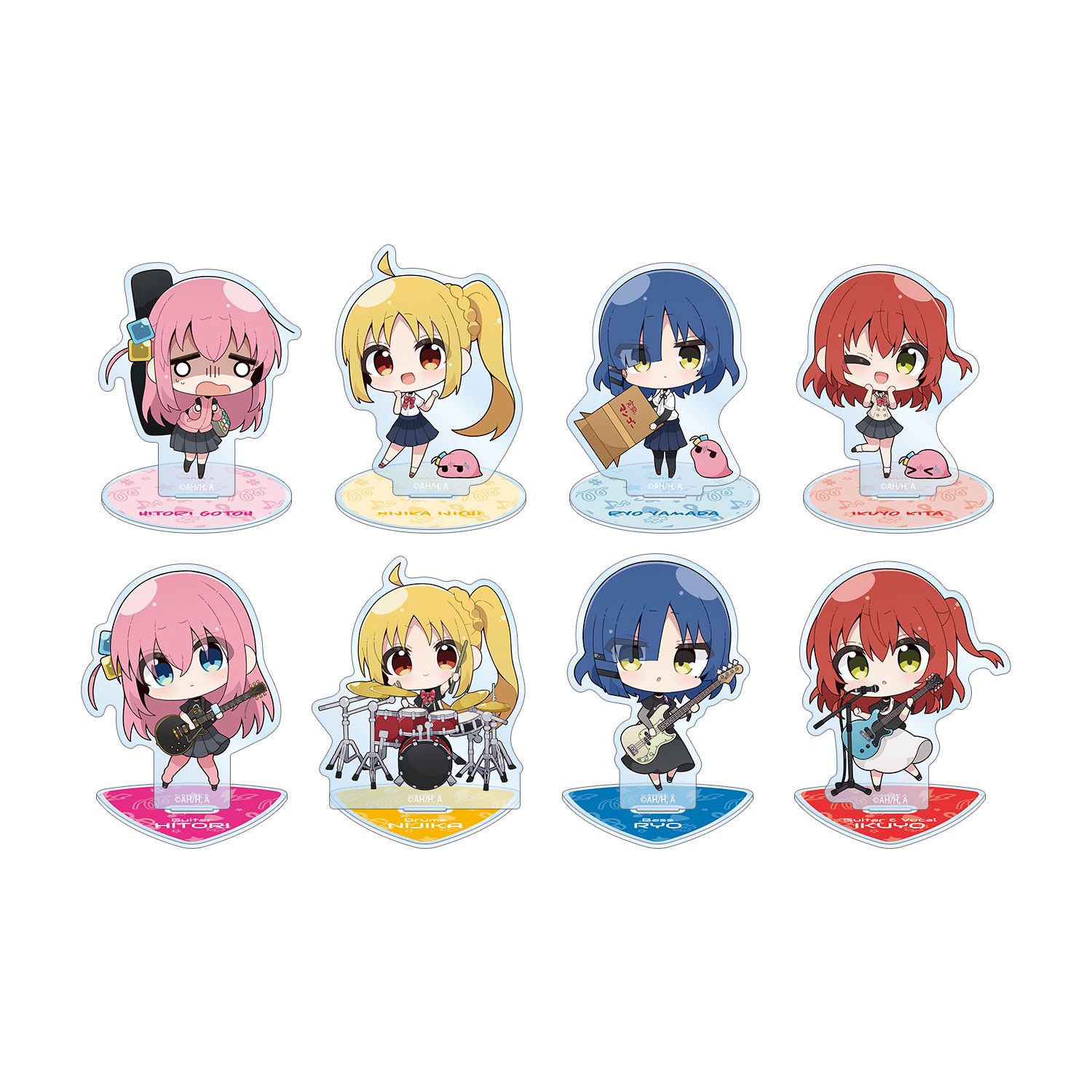 アニメ「ぼっち・ざ・ろっく!」 むーらんさんイラスト 制服ver.&ライブ衣装ver. トレーディングアクリルスタンド(単位/単品) 图片 6 | AniSmile