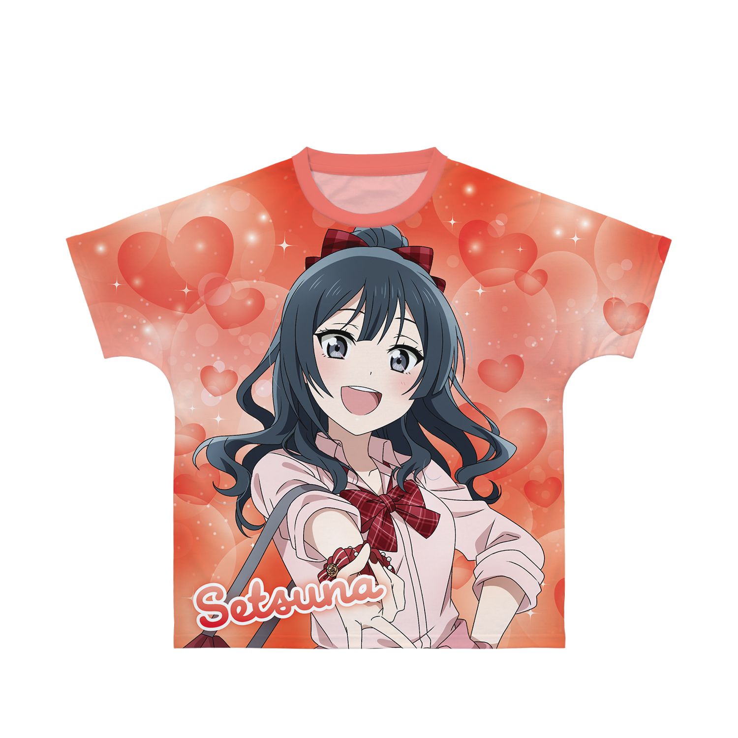 ラブライブ!虹ヶ咲学園スクールアイドル同好会 描き下ろし 優木せつ菜 ギャル制服ver. フルグラフィックTシャツユニセックス(サイズ/S) 画像 4 | AniSmile