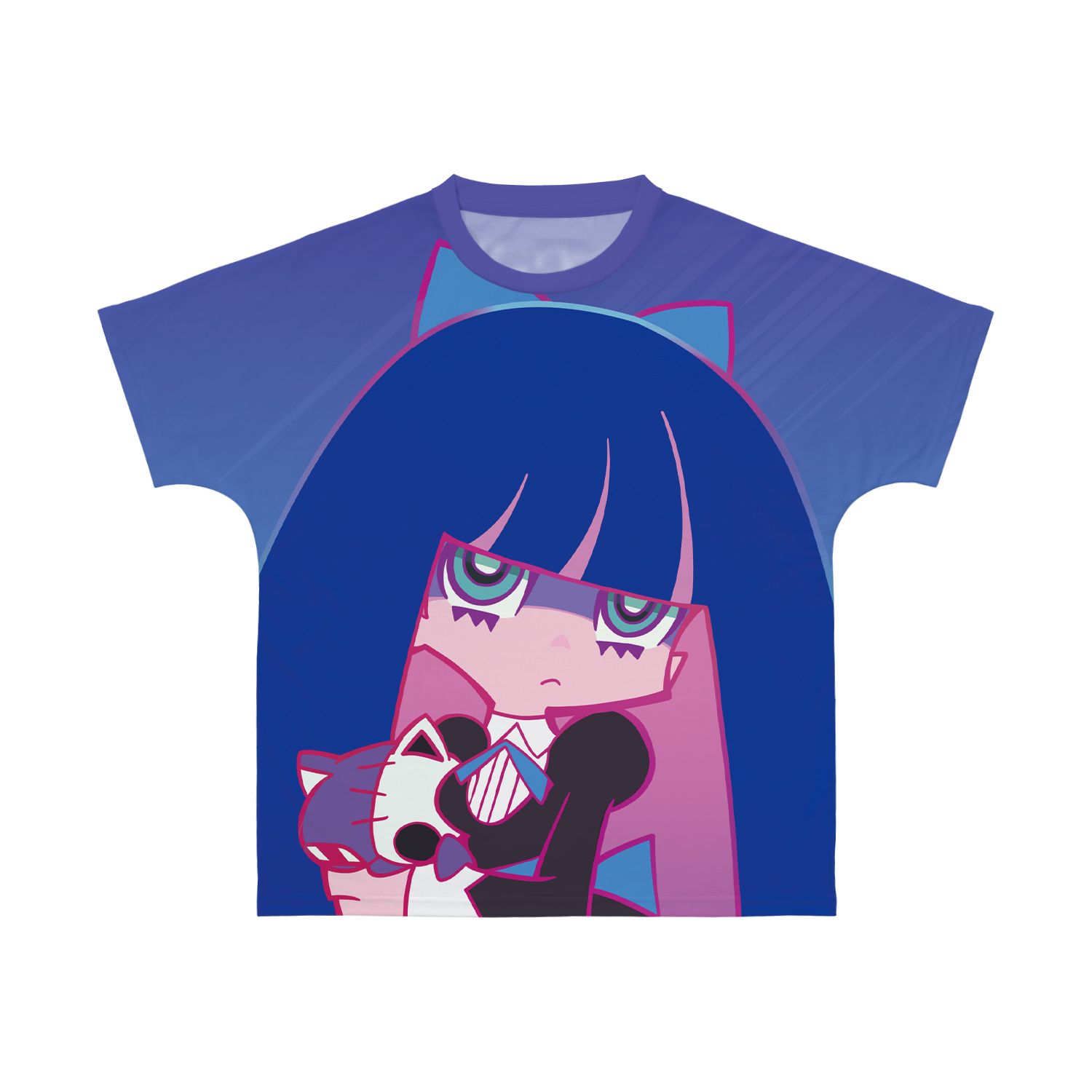 『New PANTY & STOCKING with GARTERBELT』 ストッキング Ani-Art clear label フルグラフィックTシャツユニセックス(サイズ/XXXL) - AniSmile