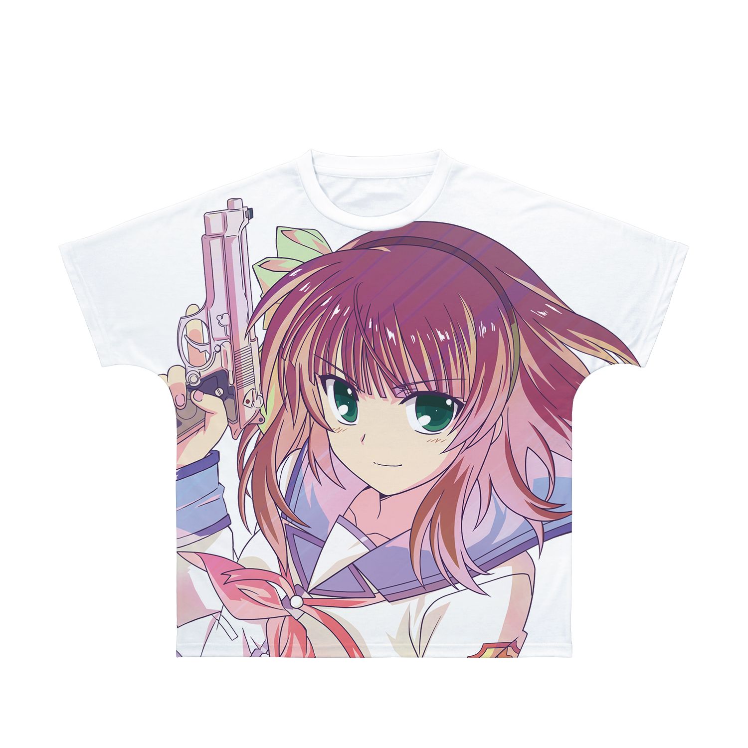 Angel Beats! 仲村ゆり Ani-Art clear label フルグラフィックTシャツユニセックス(サイズ/XS) - AniSmile