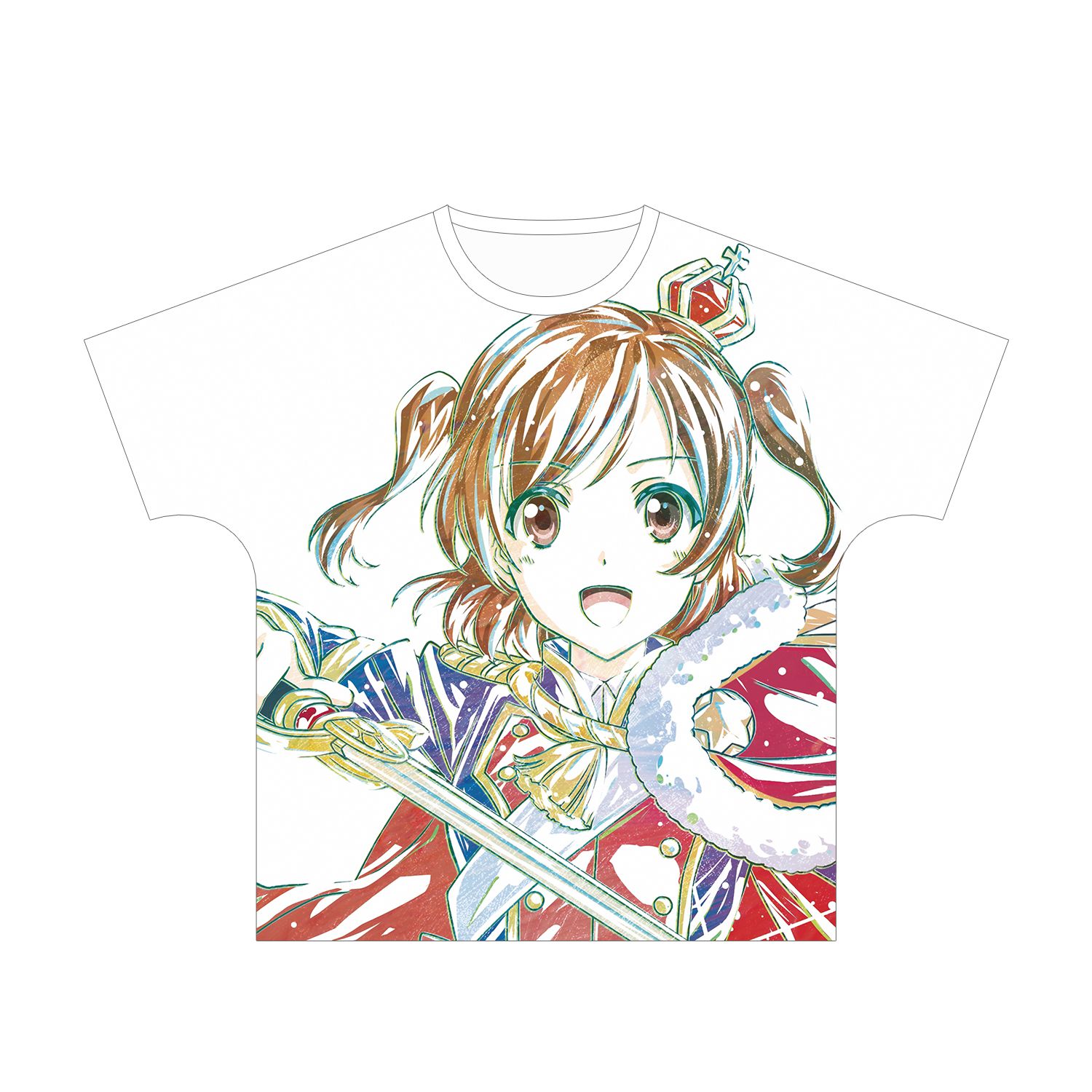 少女☆歌劇 レヴュースタァライト -Re LIVE- 愛城華恋 Ani-Art フルグラフィックTシャツユニセックス(サイズ/L) - AniSmile