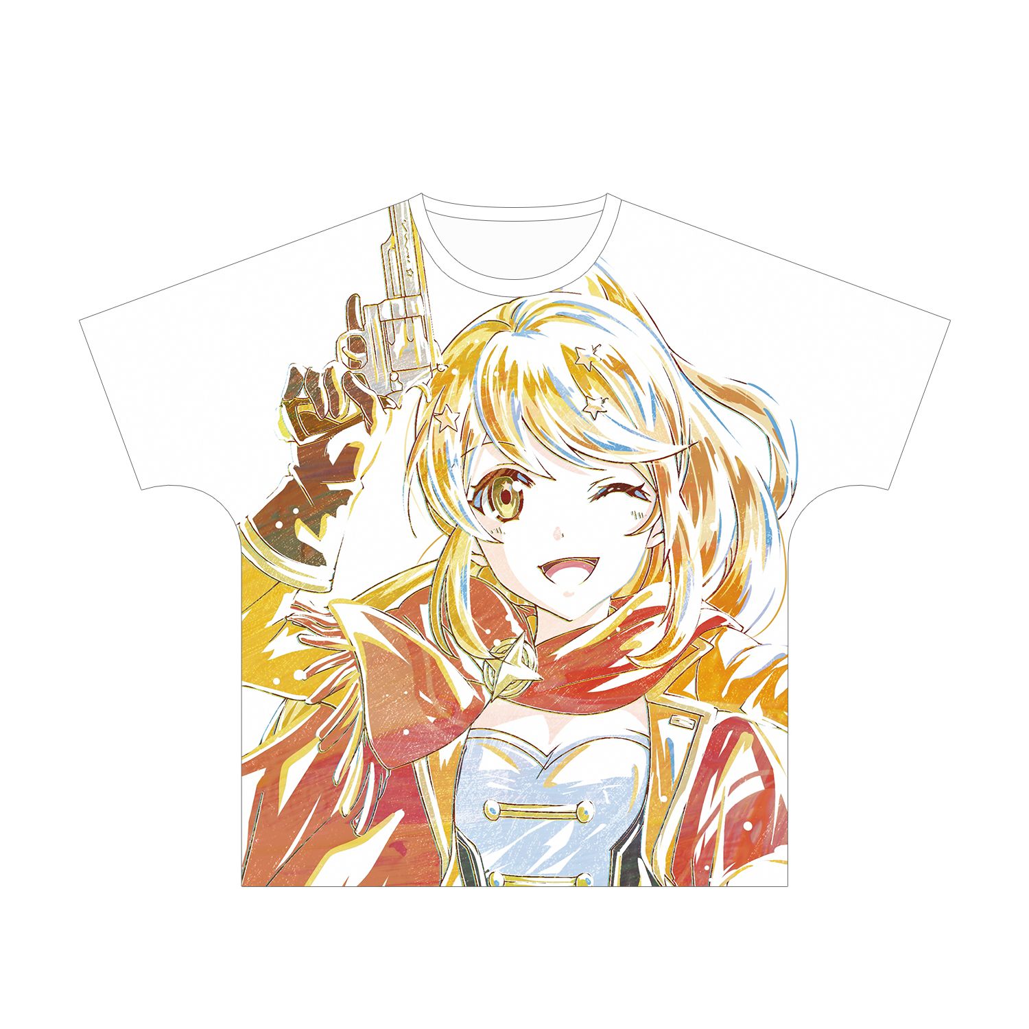 少女☆歌劇 レヴュースタァライト -Re LIVE- 大月あるる Ani-Art フルグラフィックTシャツユニセックス(サイズ/M) 图片 2 | AniSmile