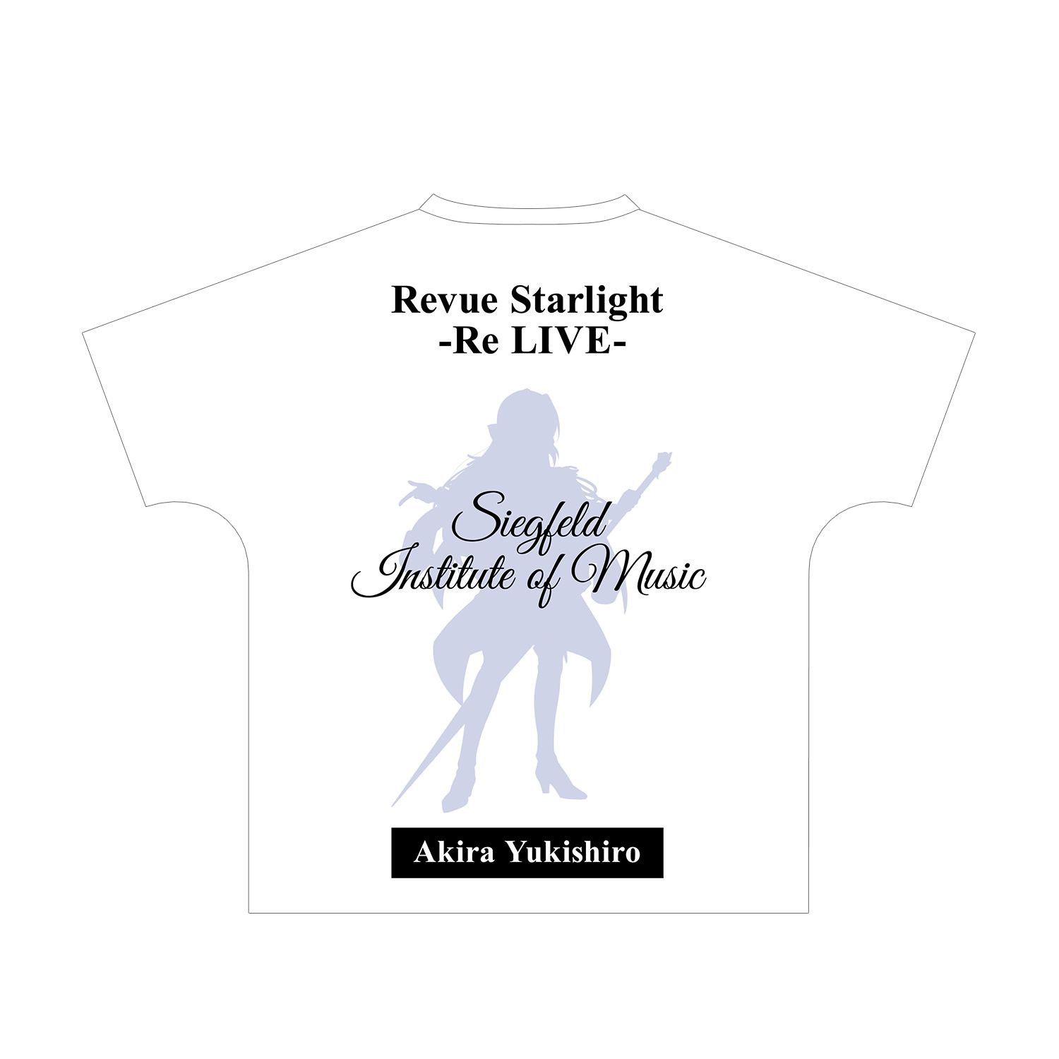 少女☆歌劇 レヴュースタァライト -Re LIVE- 雪代晶 Ani-Art フルグラフィックTシャツユニセックス(サイズ/M) - AniSmile