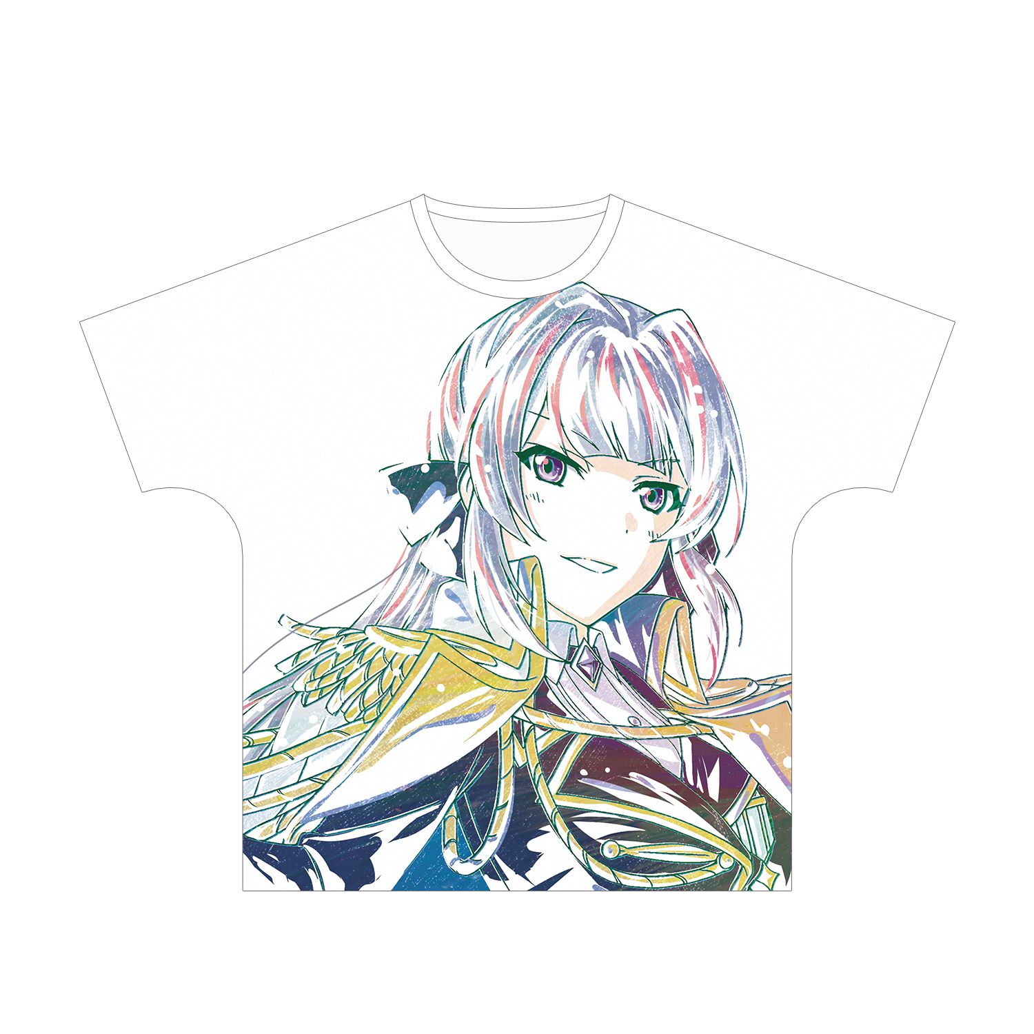 少女☆歌劇 レヴュースタァライト -Re LIVE- 雪代晶 Ani-Art フルグラフィックTシャツユニセックス(サイズ/L) - AniSmile