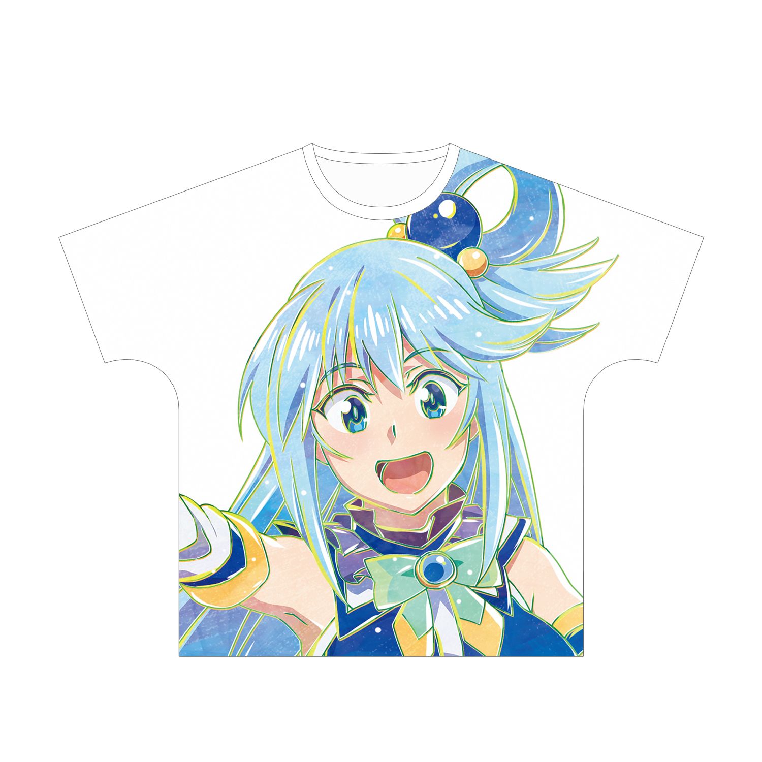 映画 この素晴らしい世界に祝福を!紅伝説 アクア Ani-Art フルグラフィックTシャツユニセックス(サイズ/S) - AniSmile