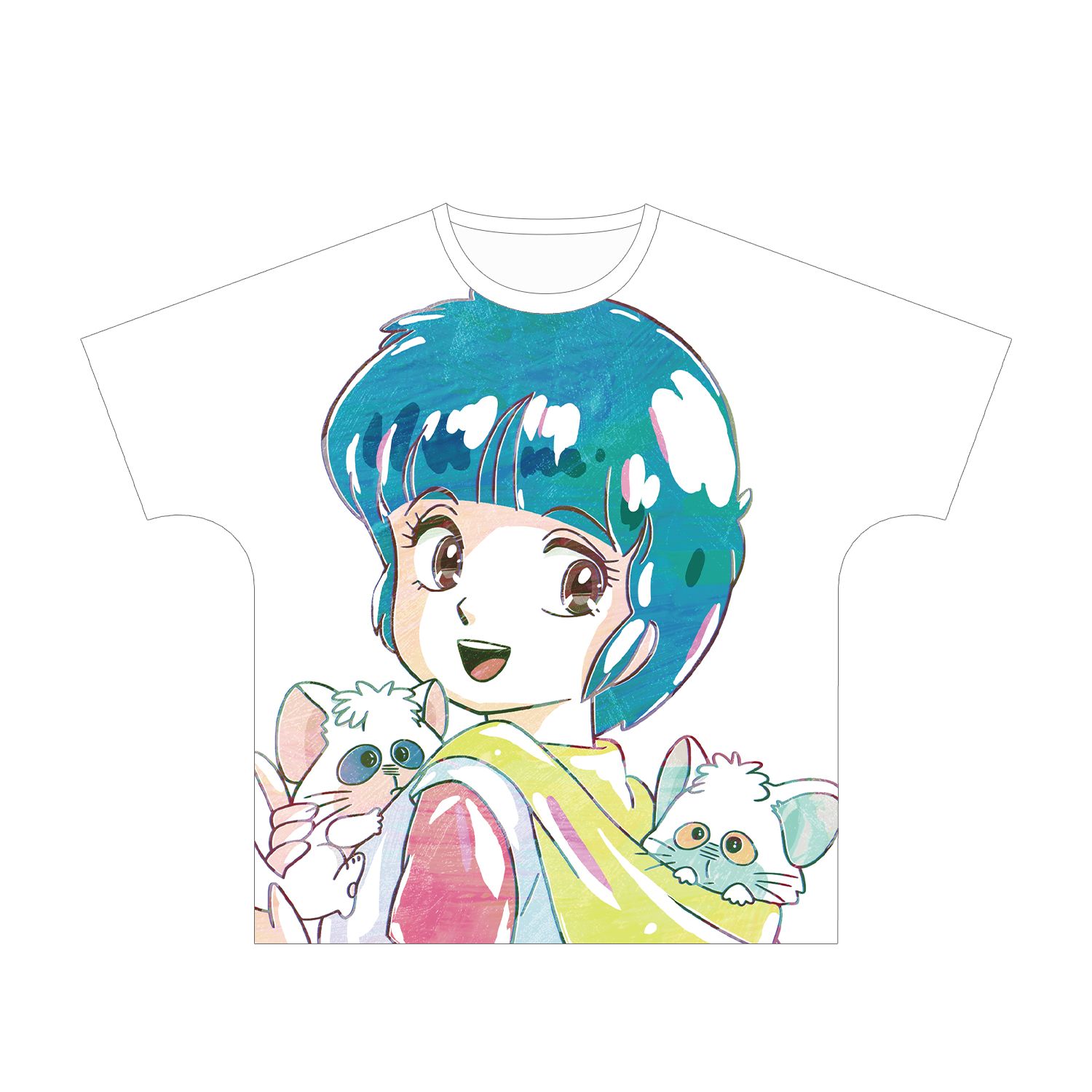 魔法の天使クリィミーマミ 森沢 優 Ani-Art フルグラフィックTシャツユニセックス(サイズ/S) - AniSmile