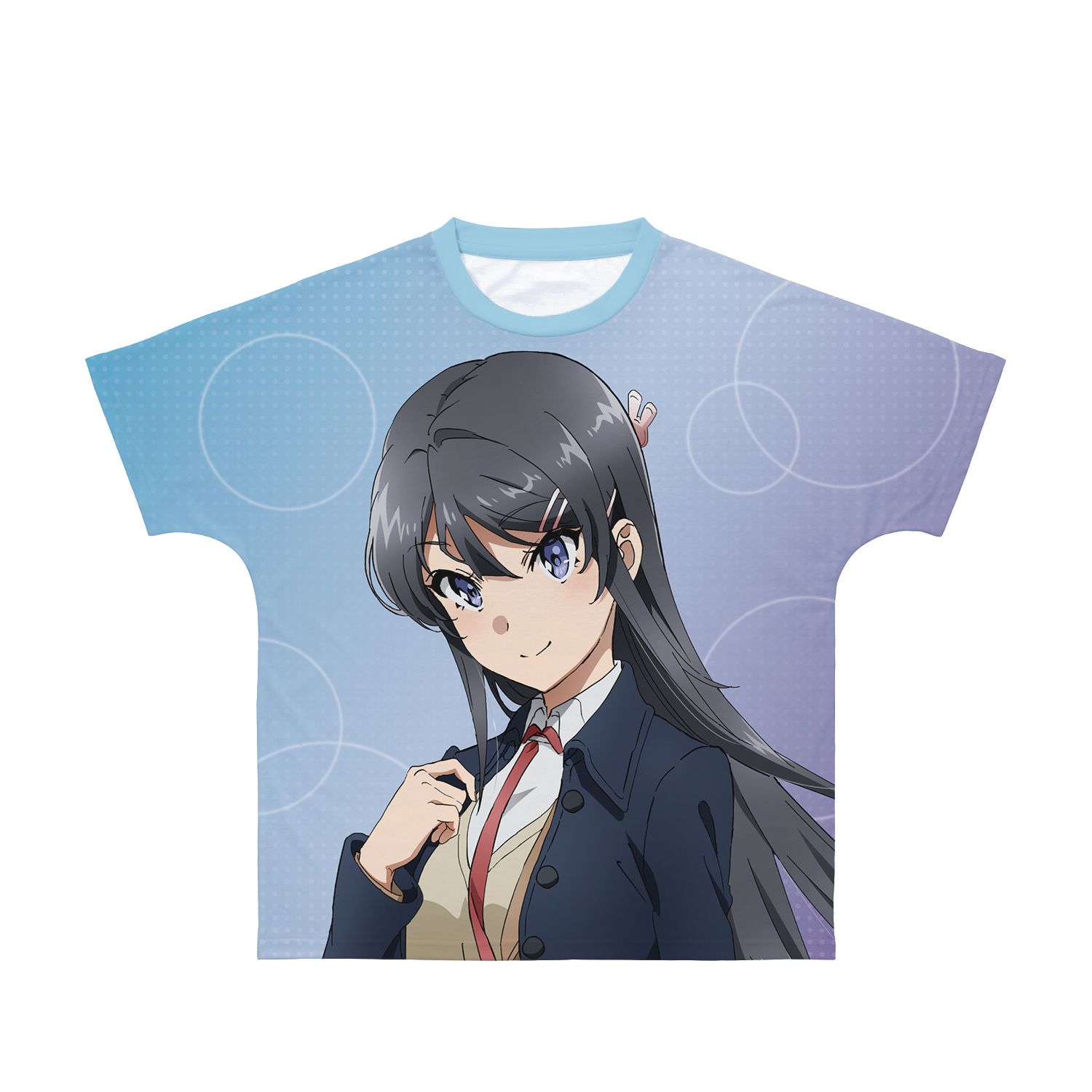 青春ブタ野郎はおでかけシスターの夢を見ない 桜島麻衣 フルグラフィックTシャツユニセックス(サイズ/XXL) - official product image | AniSmile