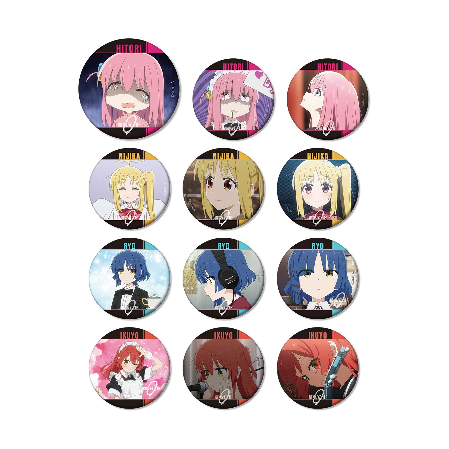 アニメ「ぼっち・ざ・ろっく!」 トレーディングシーンマット缶バッジ(単位/単品) - AniSmile