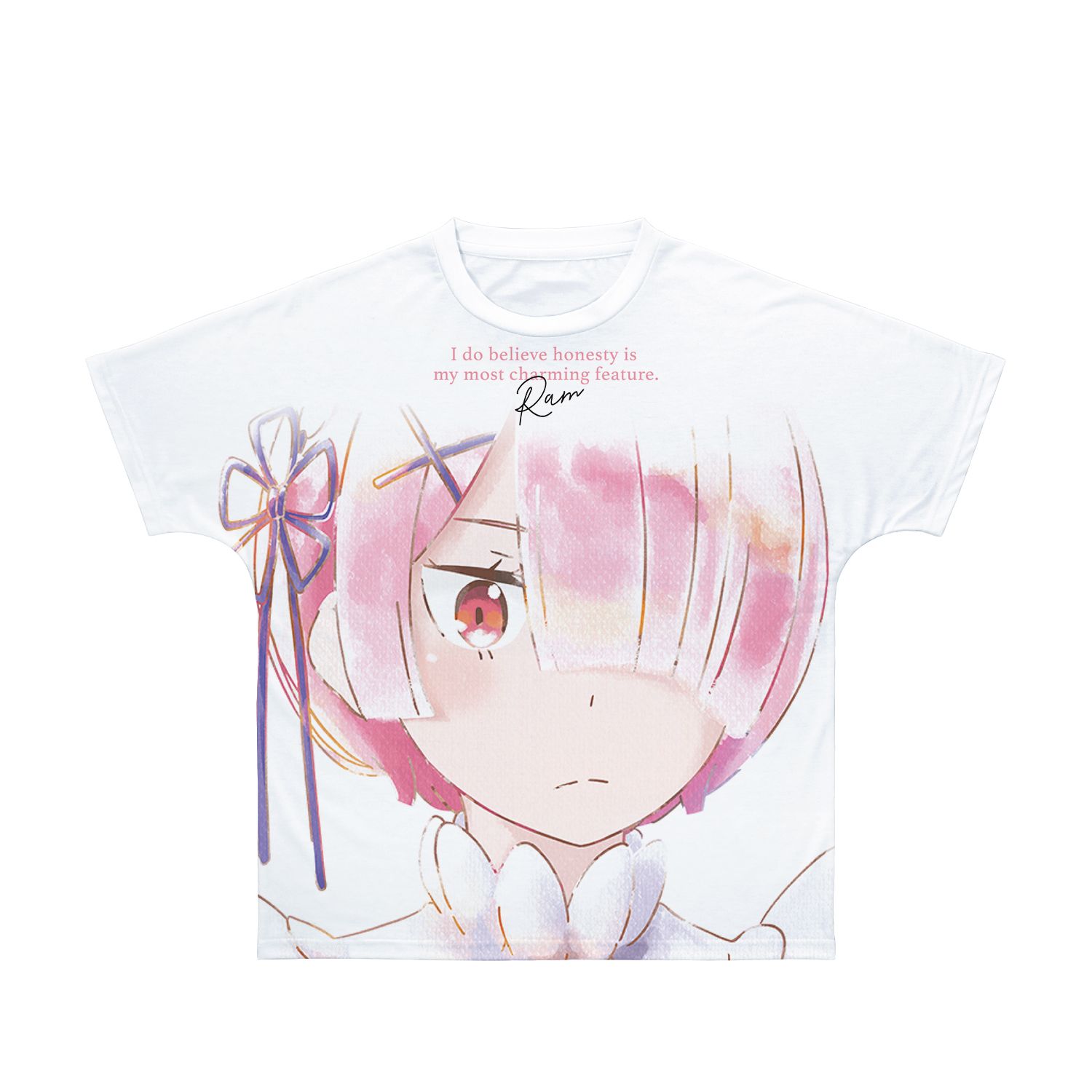 Re:ゼロから始める異世界生活 ラム Ani-Art aqua label フルグラフィックTシャツユニセックス(サイズ/XXL) - AniSmile