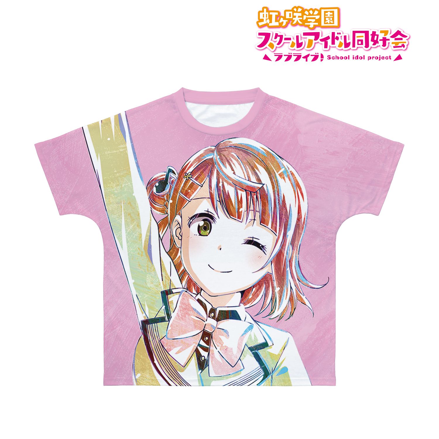 ラブライブ!虹ヶ咲学園スクールアイドル同好会 上原 歩夢 Ani-Art フルグラフィックTシャツユニセックス(サイズ/L) Image 3 | AniSmile