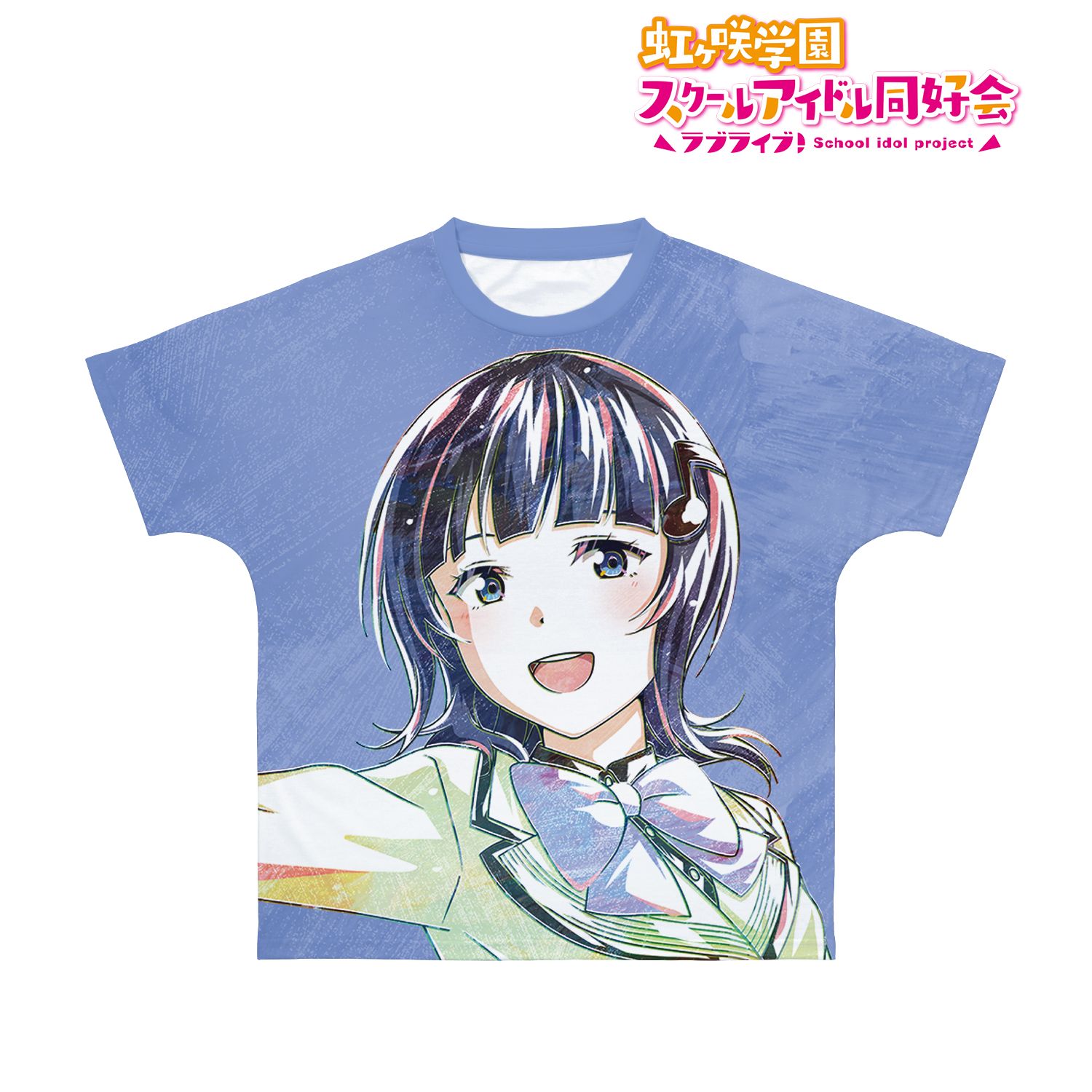 ラブライブ!虹ヶ咲学園スクールアイドル同好会 朝香 果林 Ani-Art フルグラフィックTシャツユニセックス(サイズ/XS) Image 3 | AniSmile