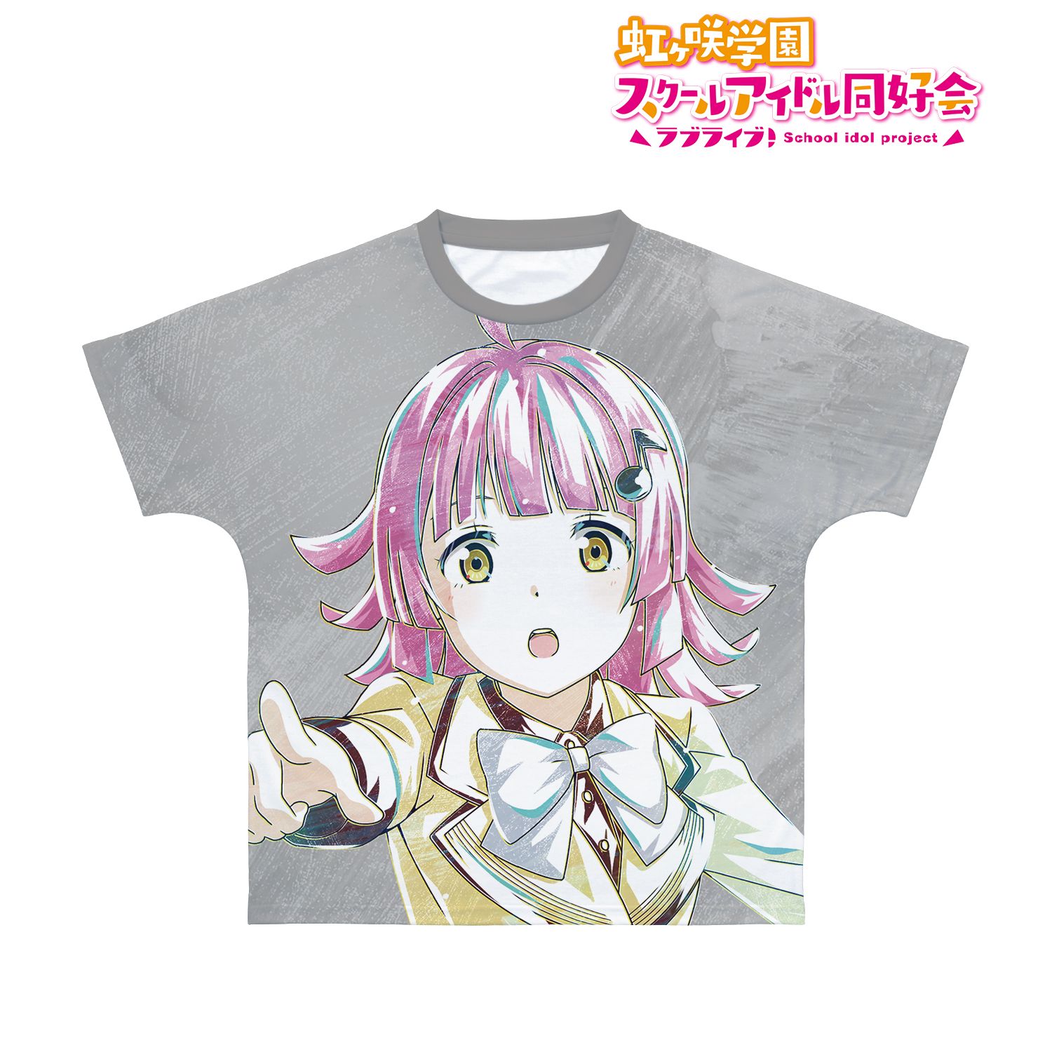 ラブライブ!虹ヶ咲学園スクールアイドル同好会 天王寺 璃奈 Ani-Art フルグラフィックTシャツユニセックス(サイズ/S) - official product image | AniSmile