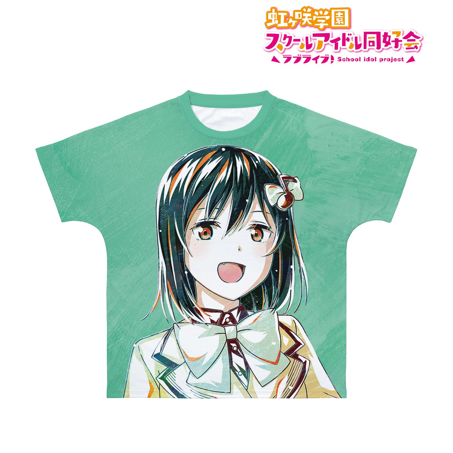 ラブライブ!虹ヶ咲学園スクールアイドル同好会 三船 栞子 Ani-Art フルグラフィックTシャツユニセックス(サイズ/XXL) Image 2 | AniSmile