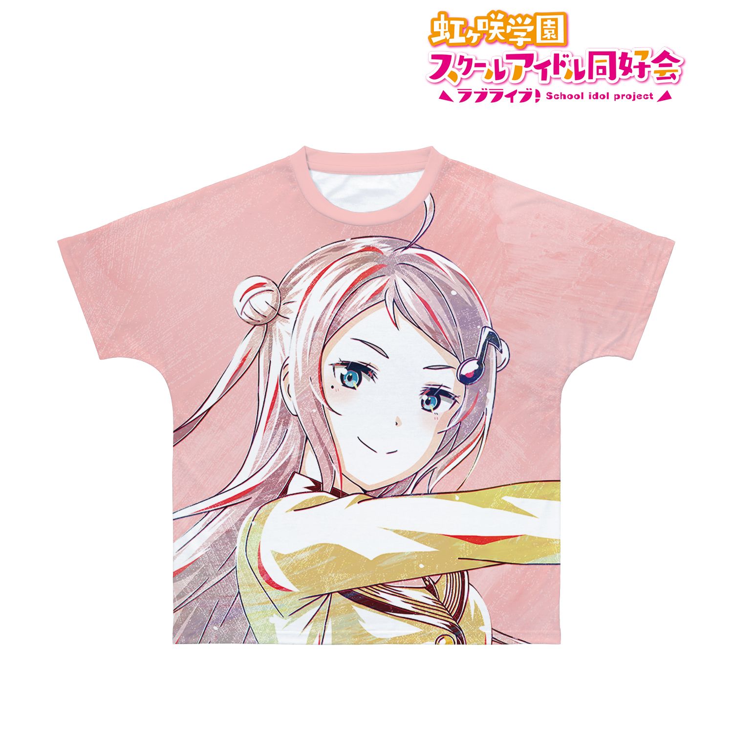 ラブライブ!虹ヶ咲学園スクールアイドル同好会 鐘 嵐珠 Ani-Art フルグラフィックTシャツユニセックス(サイズ/XL) Image 3 | AniSmile