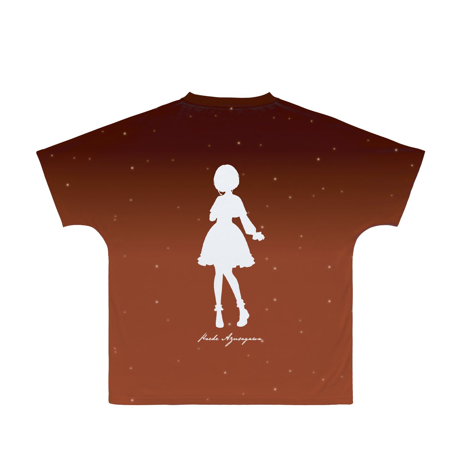 青春ブタ野郎はおでかけシスターの夢を見ない 描き下ろしイラスト 梓川花楓 星空ドレスver. フルグラフィックTシャツユニセックス(サイズ/XS) 画像 3 | AniSmile