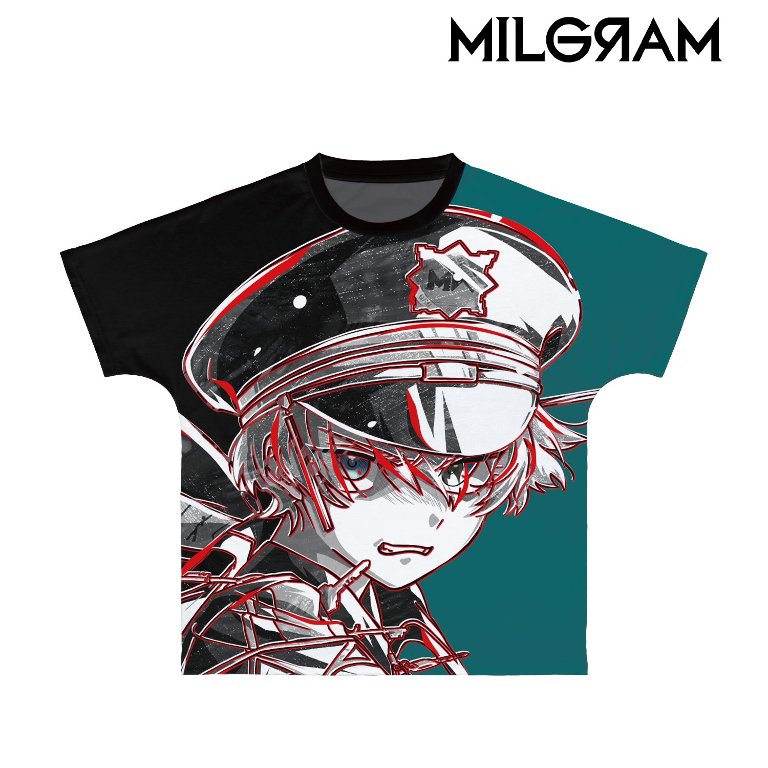 MILGRAM -ミルグラム- エス Ani-Art BLACK LABEL フルグラフィックTシャツユニセックス(サイズ/XXL) 图片 3 | AniSmile