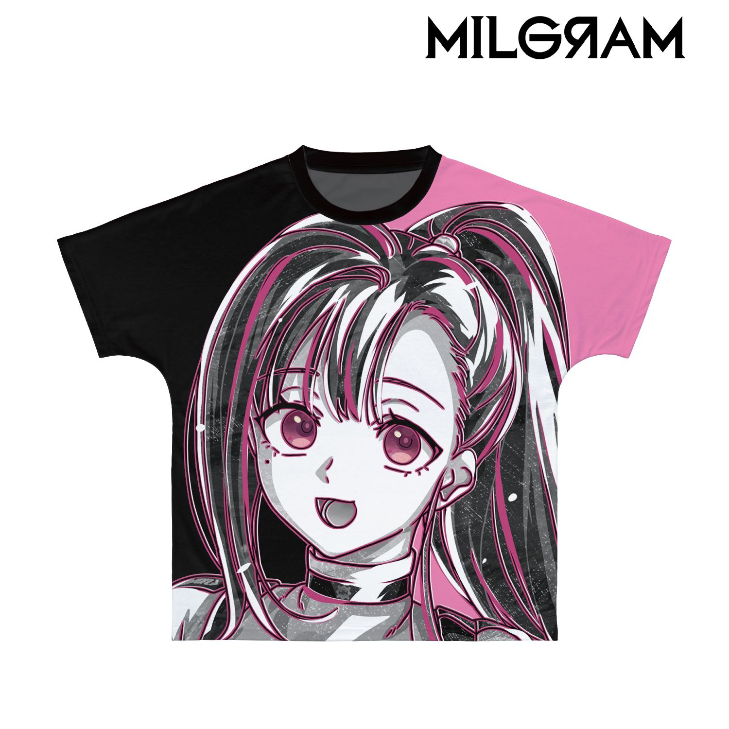 MILGRAM -ミルグラム- ユノ Ani-Art BLACK LABEL フルグラフィックTシャツユニセックス(サイズ/XS) 图片 3 | AniSmile