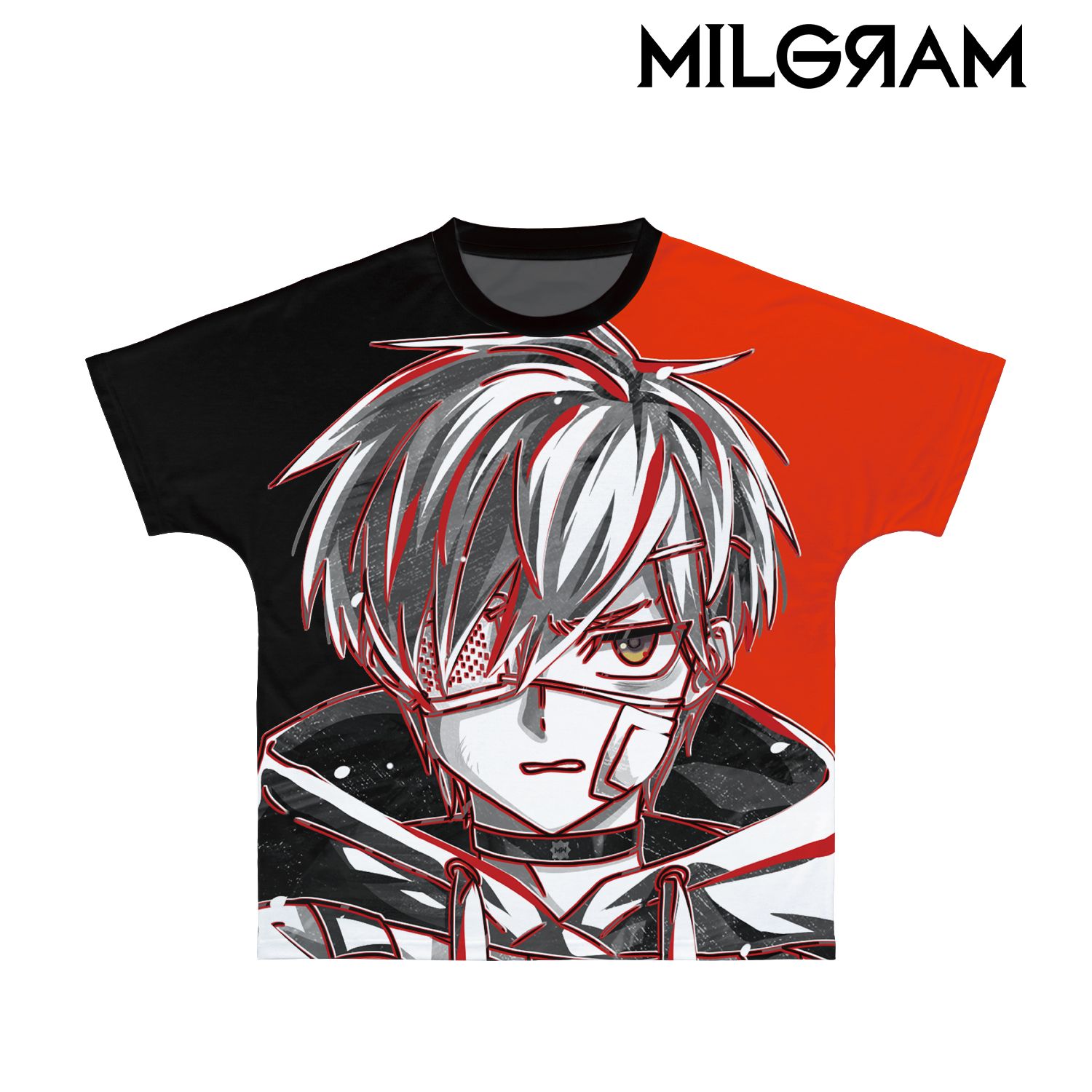 MILGRAM -ミルグラム- フータ Ani-Art BLACK LABEL フルグラフィックTシャツユニセックス(サイズ/L) - AniSmile