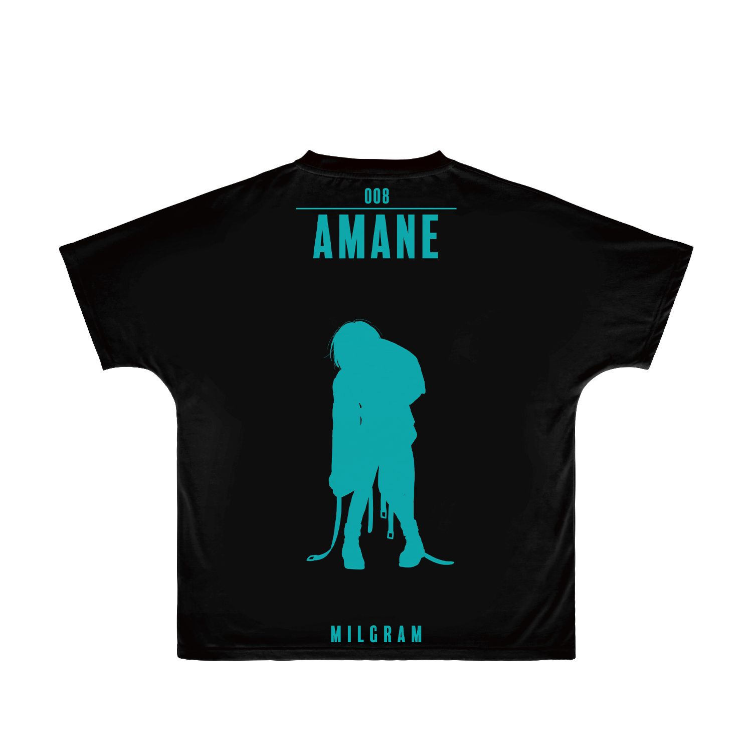 MILGRAM -ミルグラム- アマネ Ani-Art BLACK LABEL フルグラフィックTシャツユニセックス(サイズ/M) - AniSmile