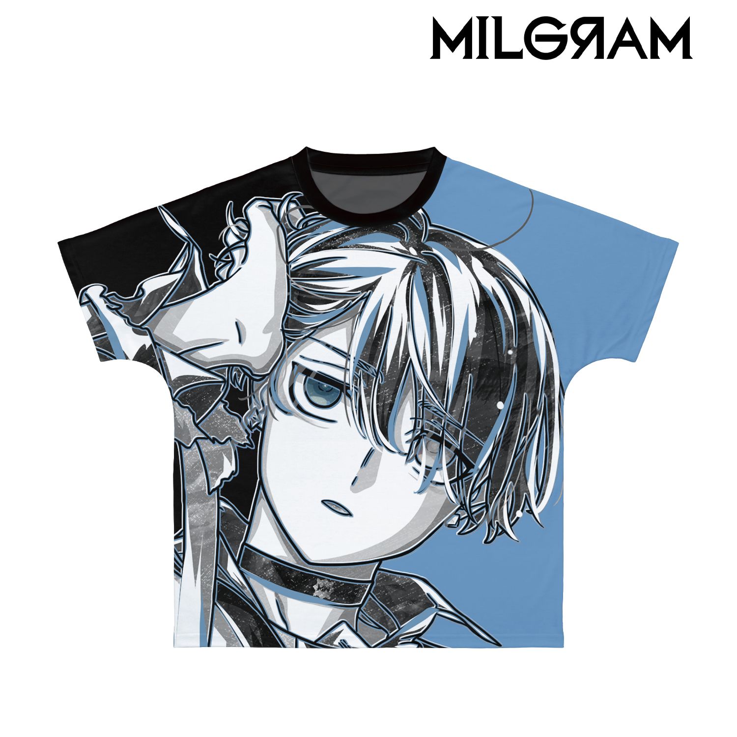 MILGRAM -ミルグラム- ミコト Ani-Art BLACK LABEL フルグラフィックTシャツユニセックス(サイズ/XXXL) Image 2 | AniSmile