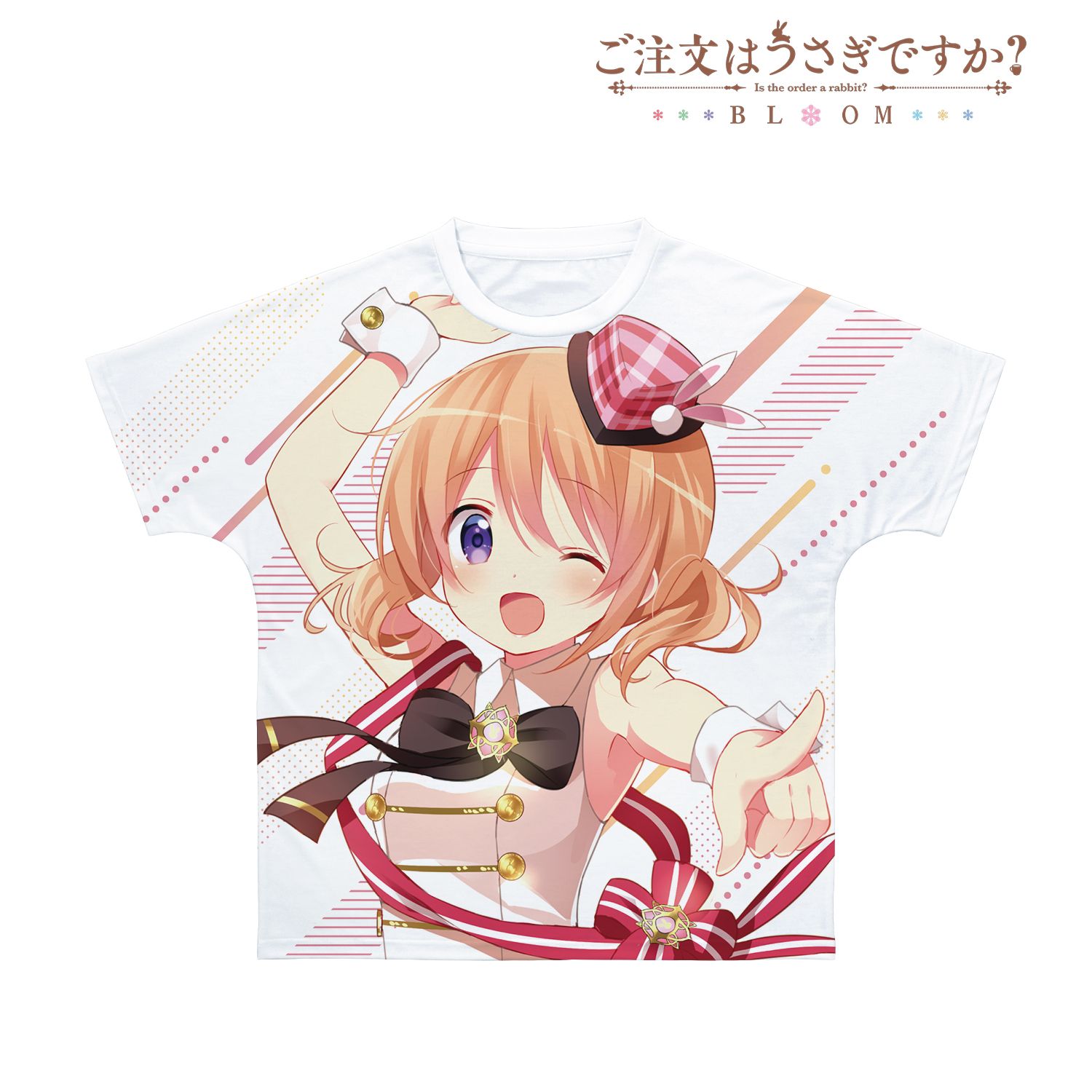 ご注文はうさぎですか? BLOOM ココア フルグラフィックTシャツユニセックス(サイズ/L) Image 3 | AniSmile