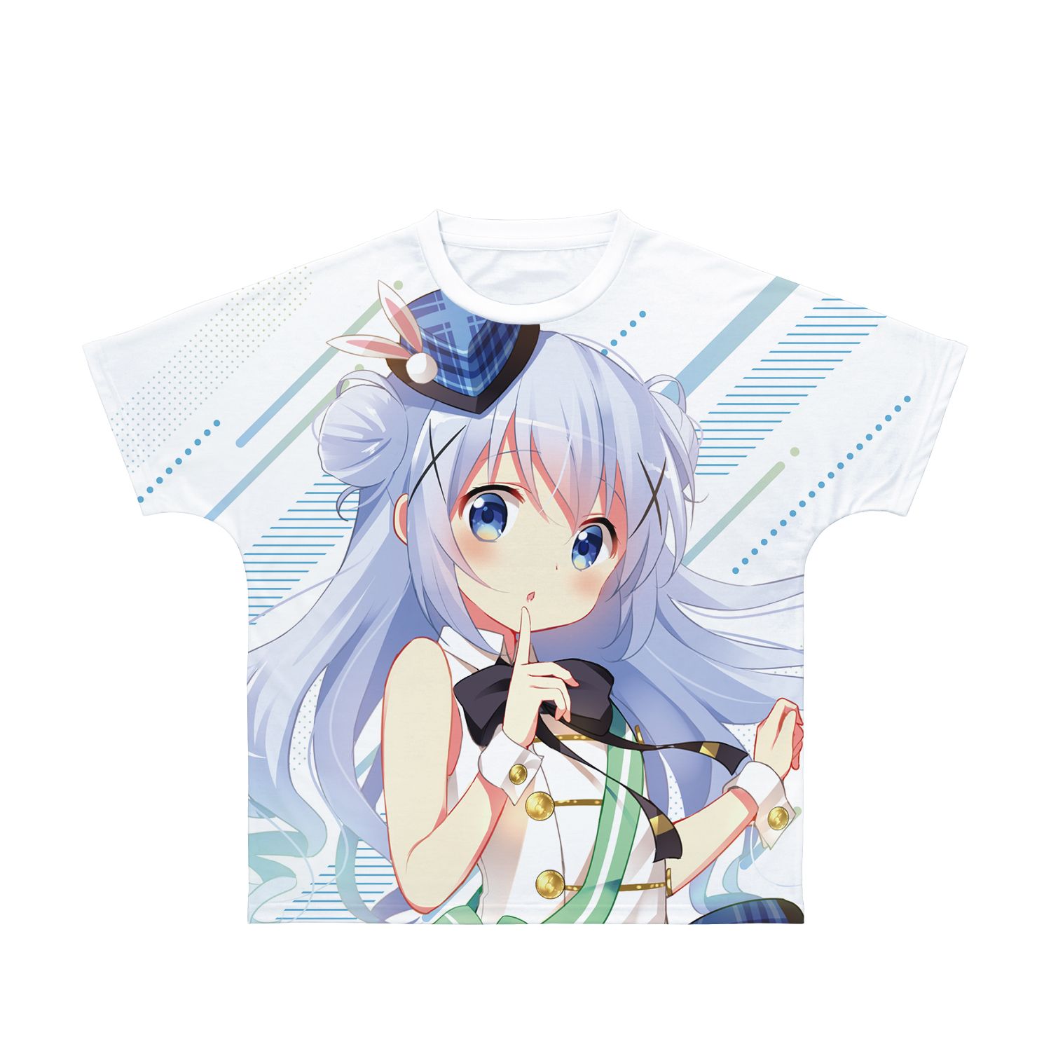 ご注文はうさぎですか? BLOOM チノ フルグラフィックTシャツユニセックス(サイズ/XXS) - AniSmile